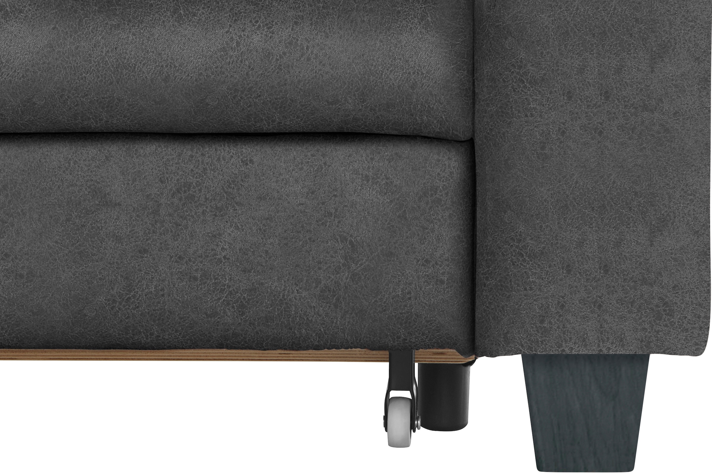 TRENDMANUFAKTUR Ecksofa »Chamber, zeitlos & elegant, bequem, L-Form«, inklusive einer Kopfstütze, wahlweise Schlaffunktion, B/T 203/245cm