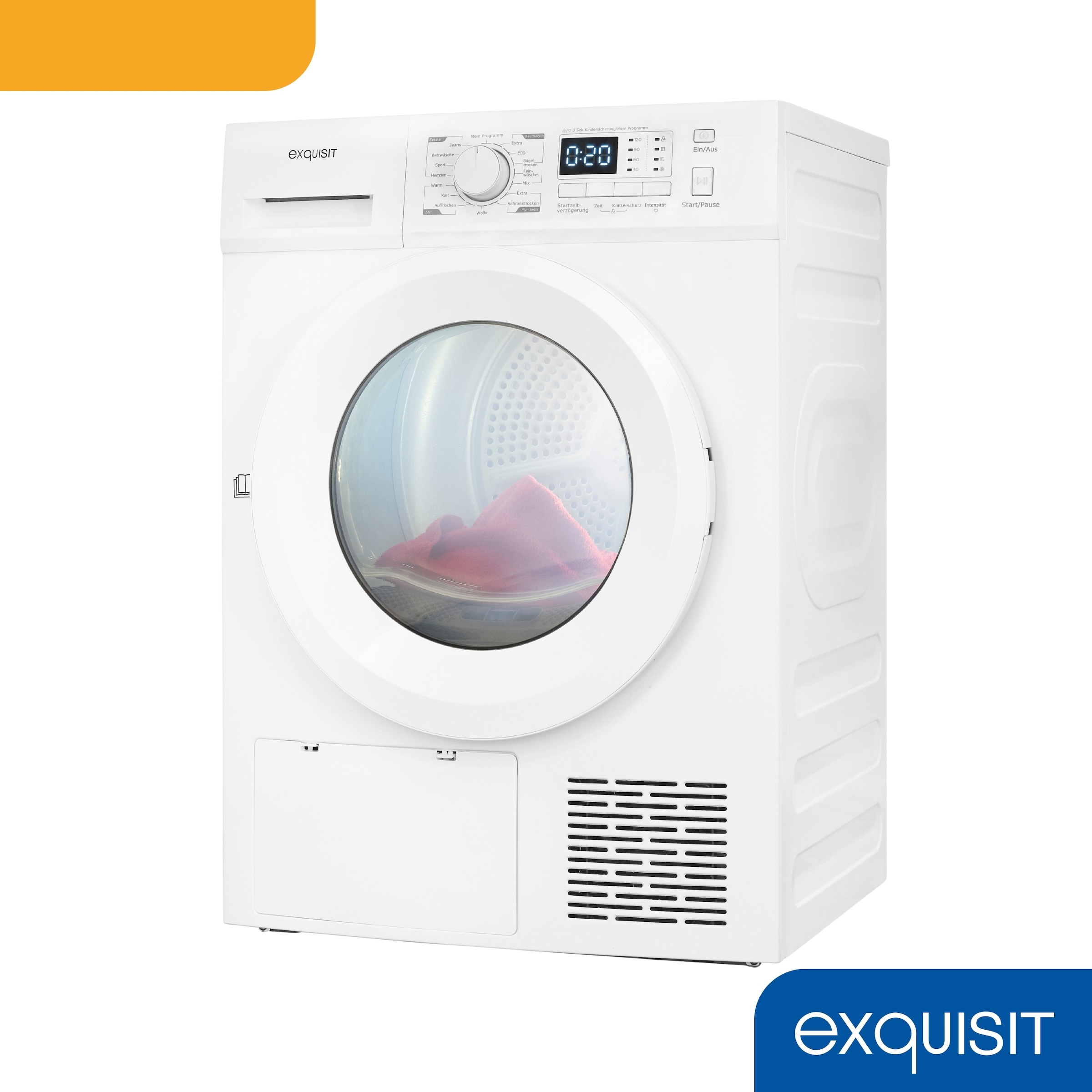 exquisit Wärmepumpentrockner »TWP701-030E weiss«