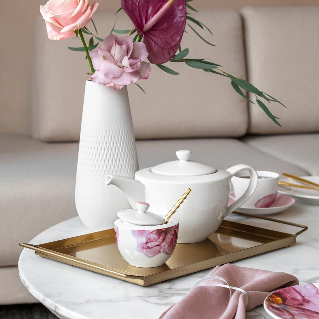 Villeroy & Boch Geschirr-Set »Frühstücks-Set For Me 19er Set weiß« Spülmaschinenfest, Mikrowellensicher