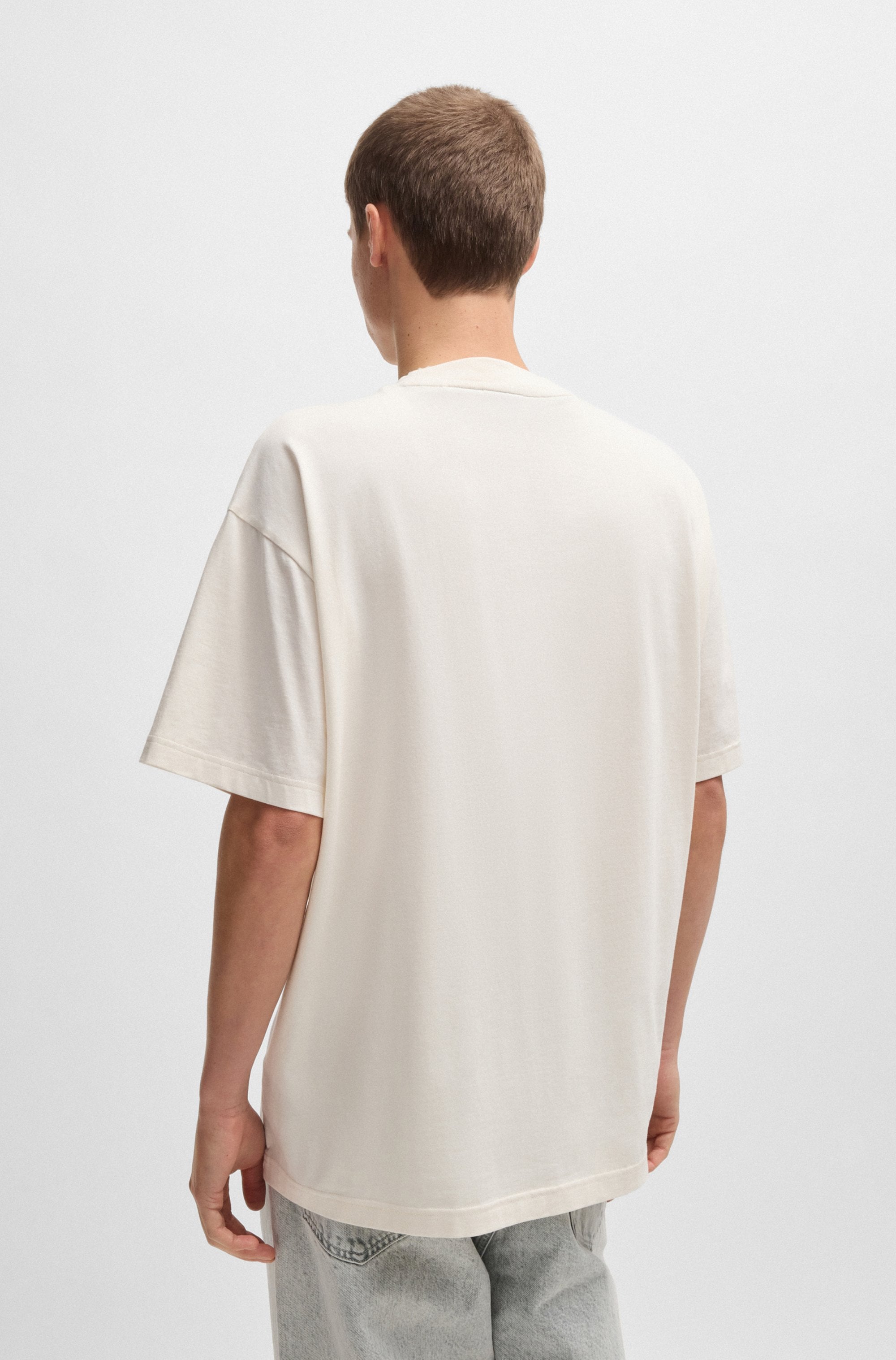 HUGO Blue T-Shirt »Nerperi«, mit buntem Logoschriftzug