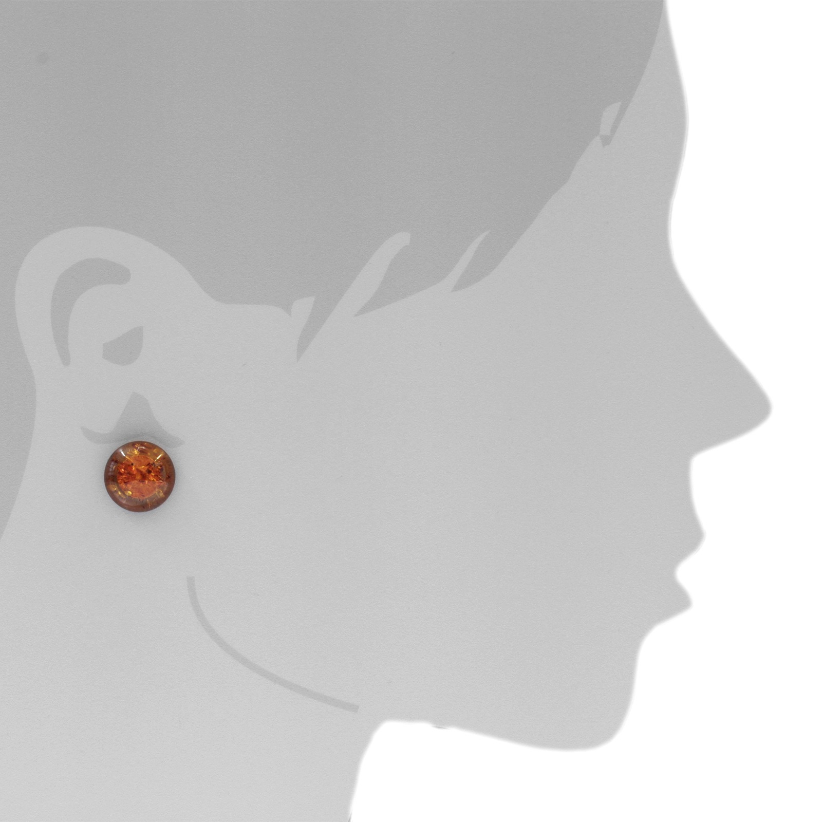 OSTSEE-SCHMUCK Paar Ohrstecker »- Klassisch 16 mm - Gold 333/000 - Bernstein«