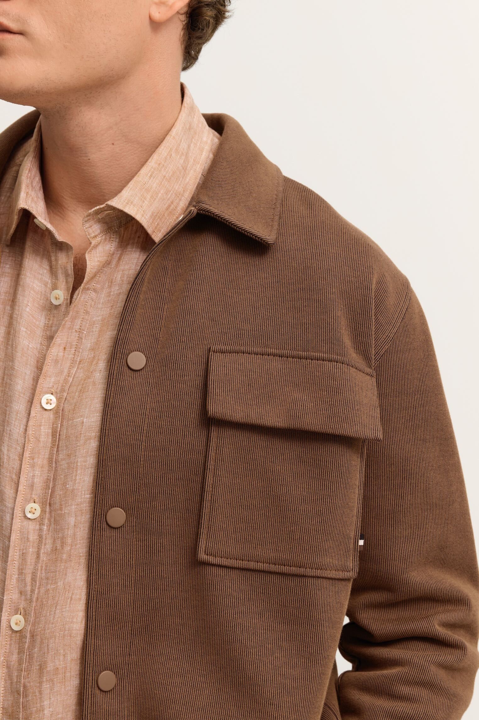 bugatti Sweatjacke »Modern Fit« mit Druckknöpfen