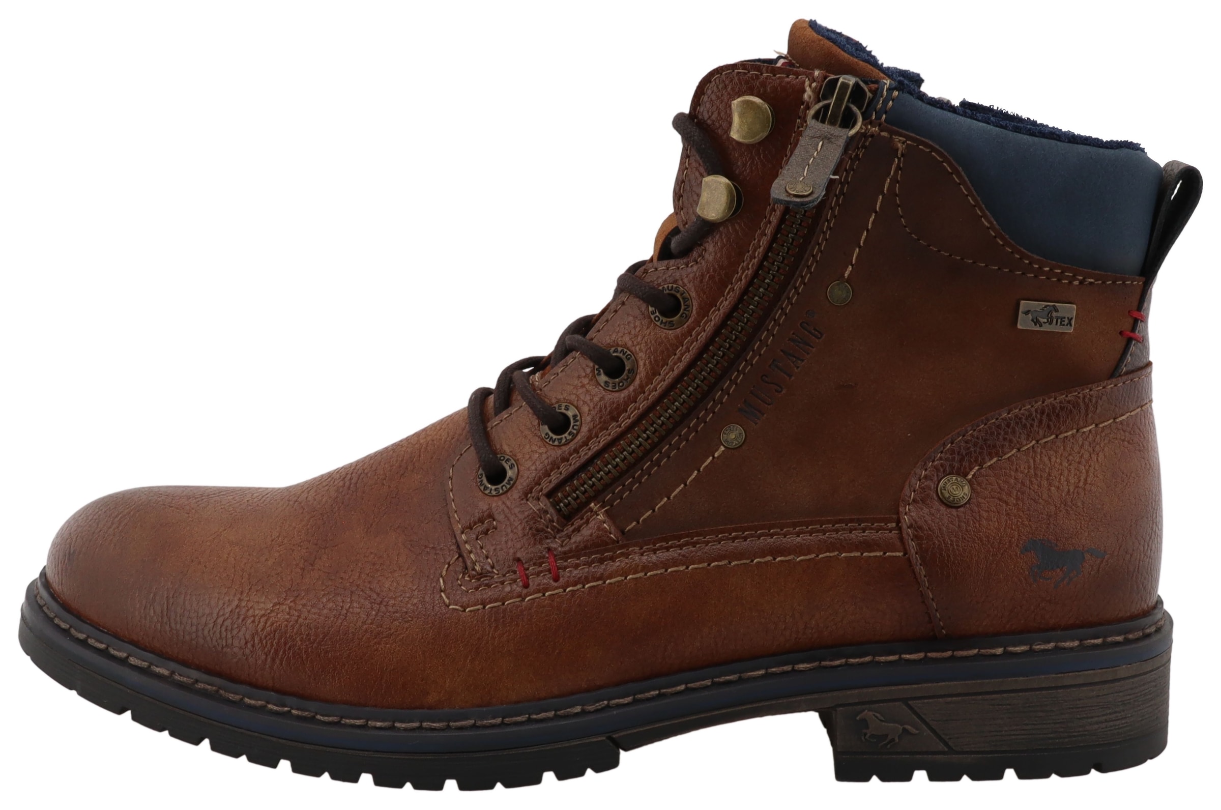 Mustang Shoes Schnürboots »Marcas«  Business Stiefel, Boots mit Textilfutter