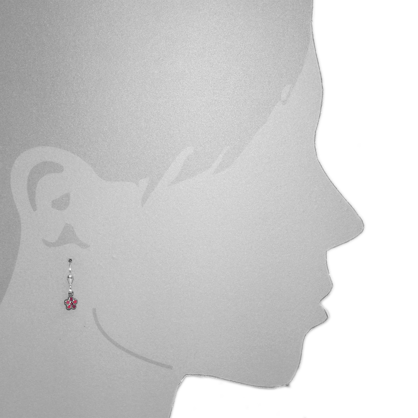OSTSEE-SCHMUCK Paar Ohrhänger »- Blume - Silber 925/000 -,«