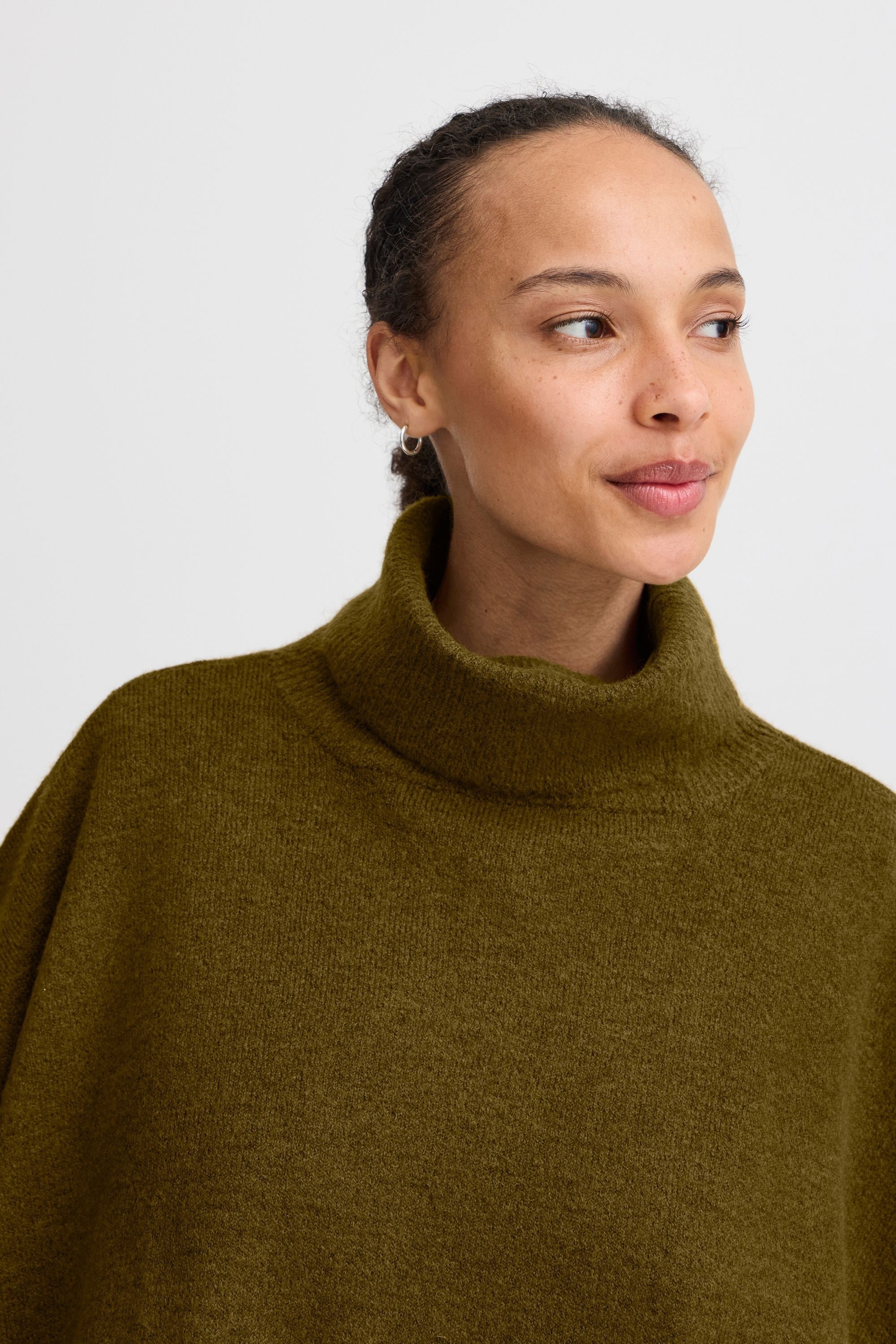 b.young Strickfleece-Pullover »Strickpullover BYVIKSI PONCHO 1 -«