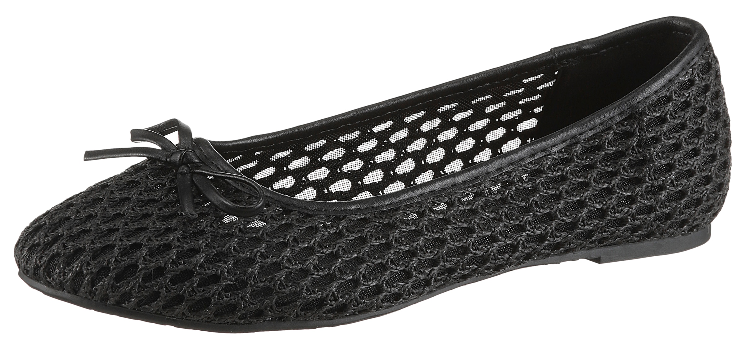 Aniston SHOES Ballerina  Loafer, Slipper, Schlupfschuh mit kleiner Schleife- NEUE KOLLEKTION