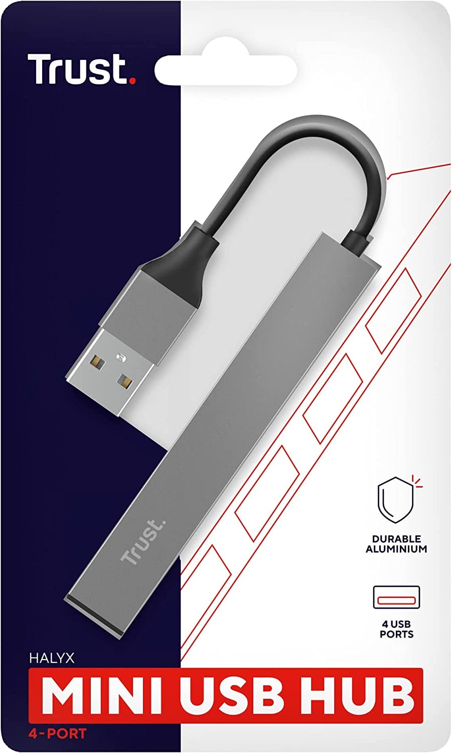 Trust Adapter »HALYX 4-PORT MINI USB HUB«