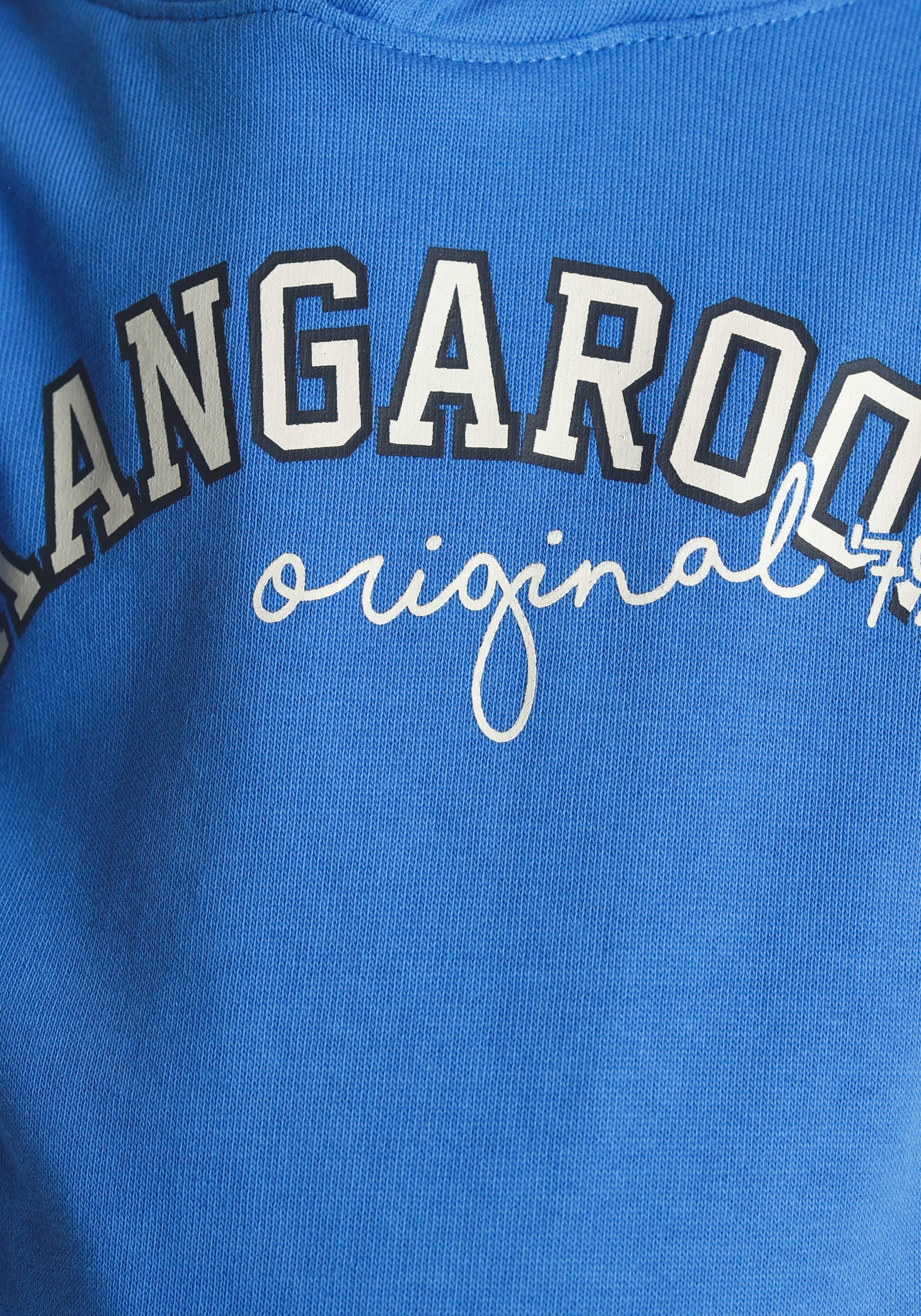 KangaROOS Kapuzensweatshirt »für kleine Jungen«, Langarm mit Rippbündchen, Basic-Passform