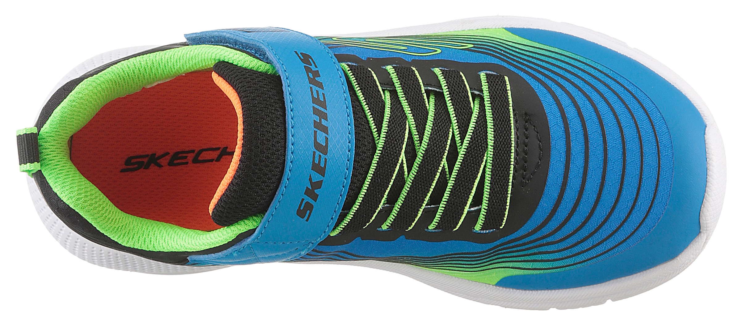 Skechers Sneaker »MICROSPEC ADVANCE«, Freizeitschuh mit Klettverschluss, Größenschablone zum Download