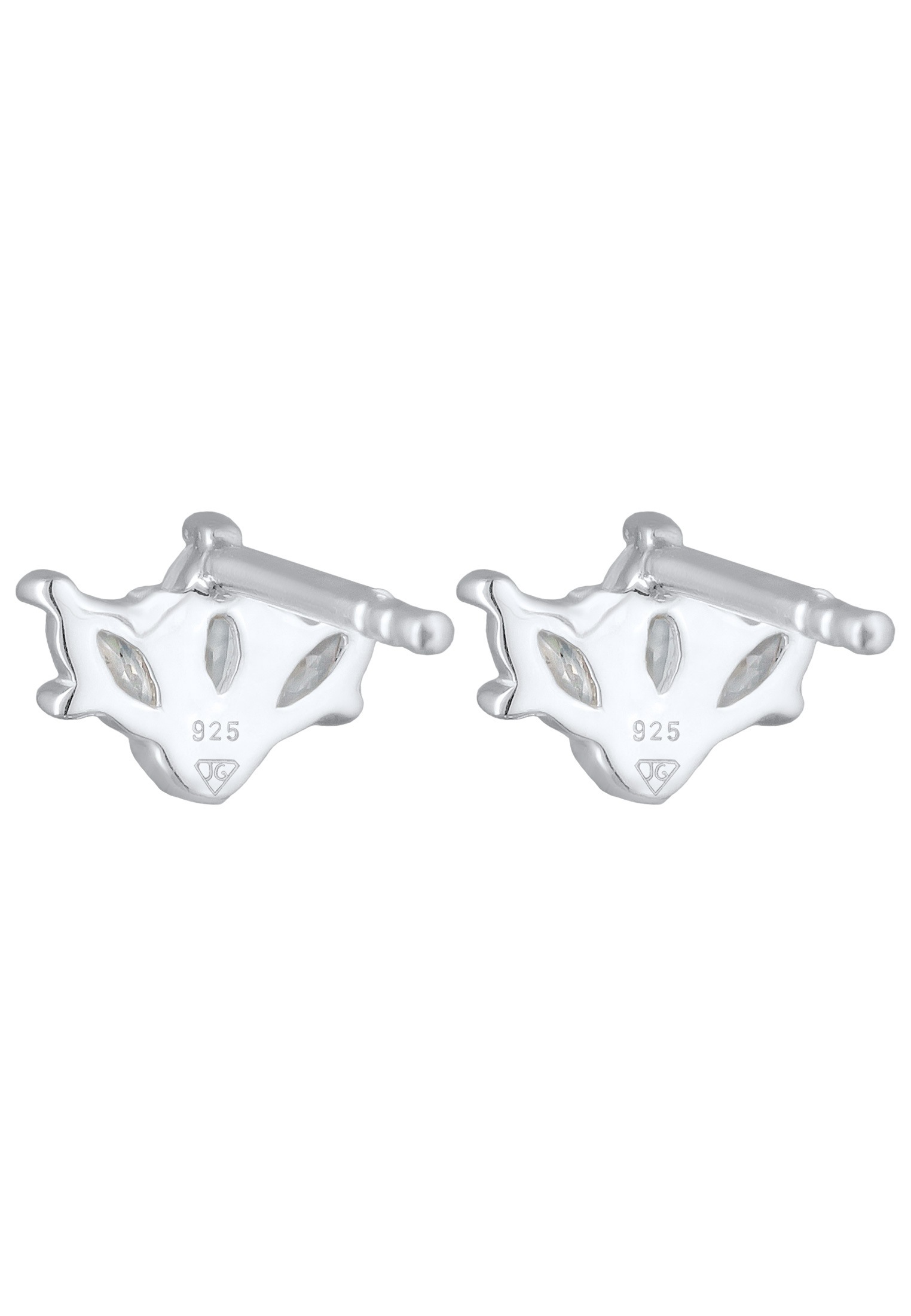 Elli Paar Ohrstecker »Ohrringe Ohrstecker Zirkonia Krone Optik 925 Silber«