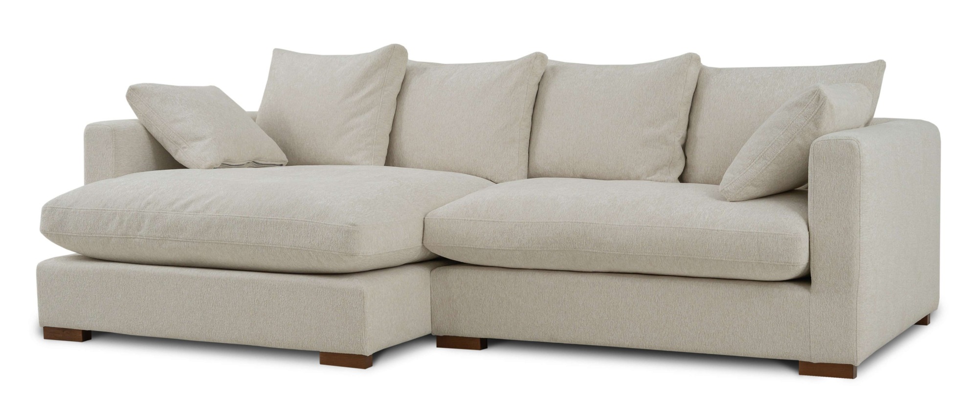 Home affaire Ecksofa »Coray«, Breite 266 cm, extra weich und kuschelig, mit Federn und Daunen