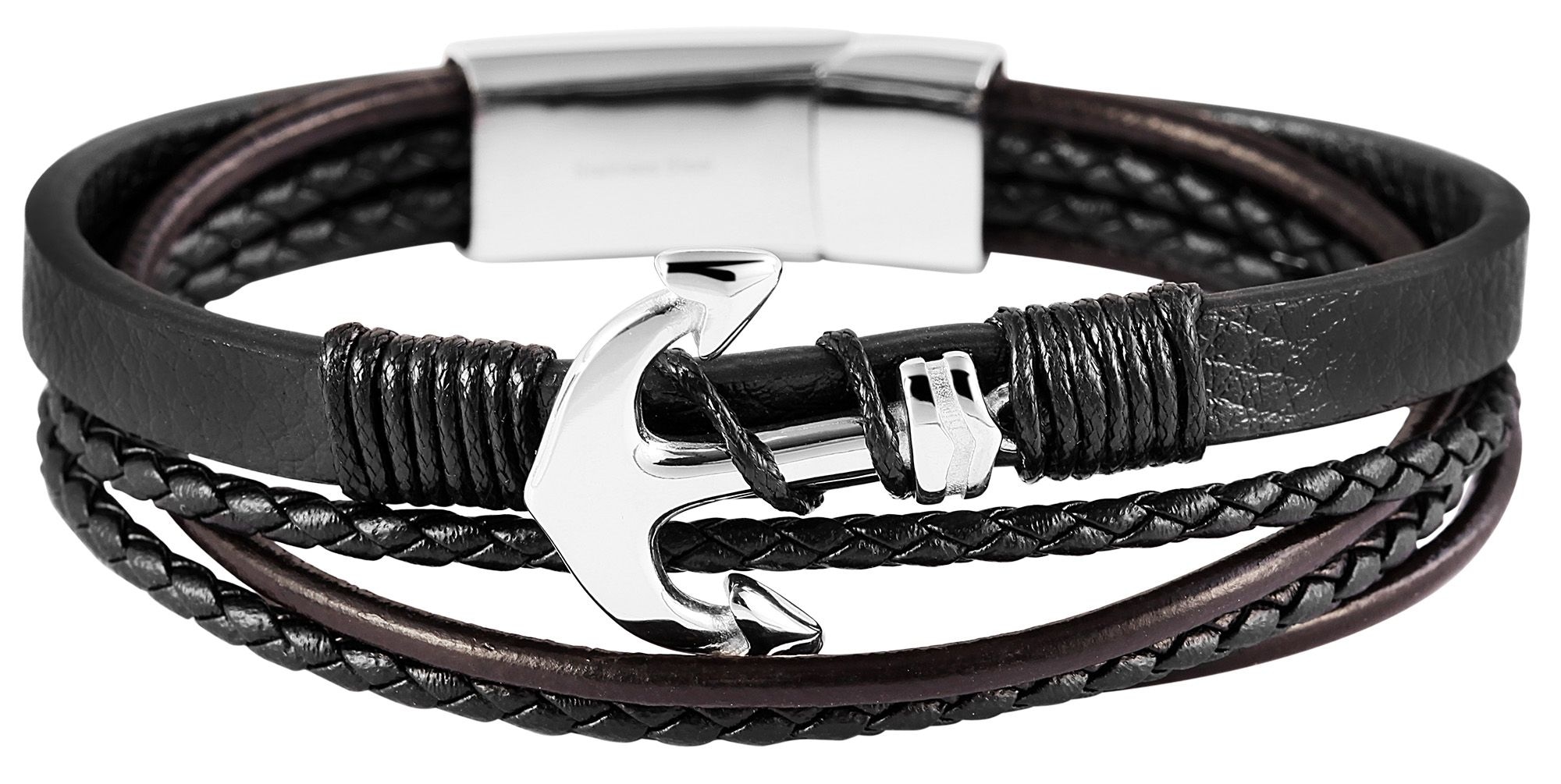 Adelia´s Armband »Unisex Armband aus Leder 20,5 cm«