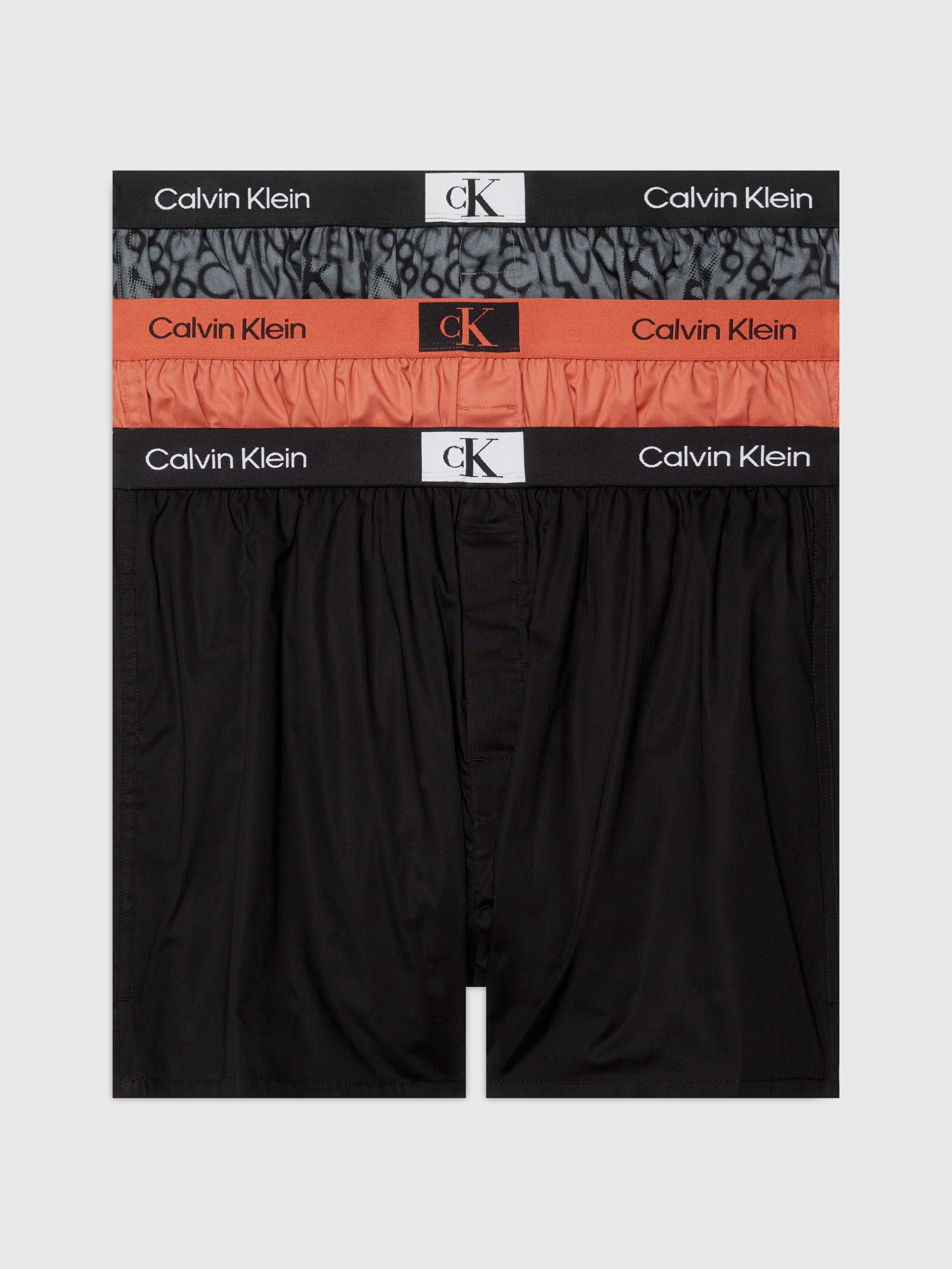 Calvin Klein Underwear Webboxer »BOXER SLIM 3PK«, (Packung, 3 St., 3er-Pack), mit Logoschriftzug