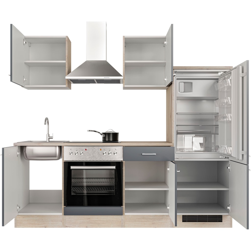 Flex-Well Küche »Morena«, wahlw. mit E-Geräten, Breite 220 cm