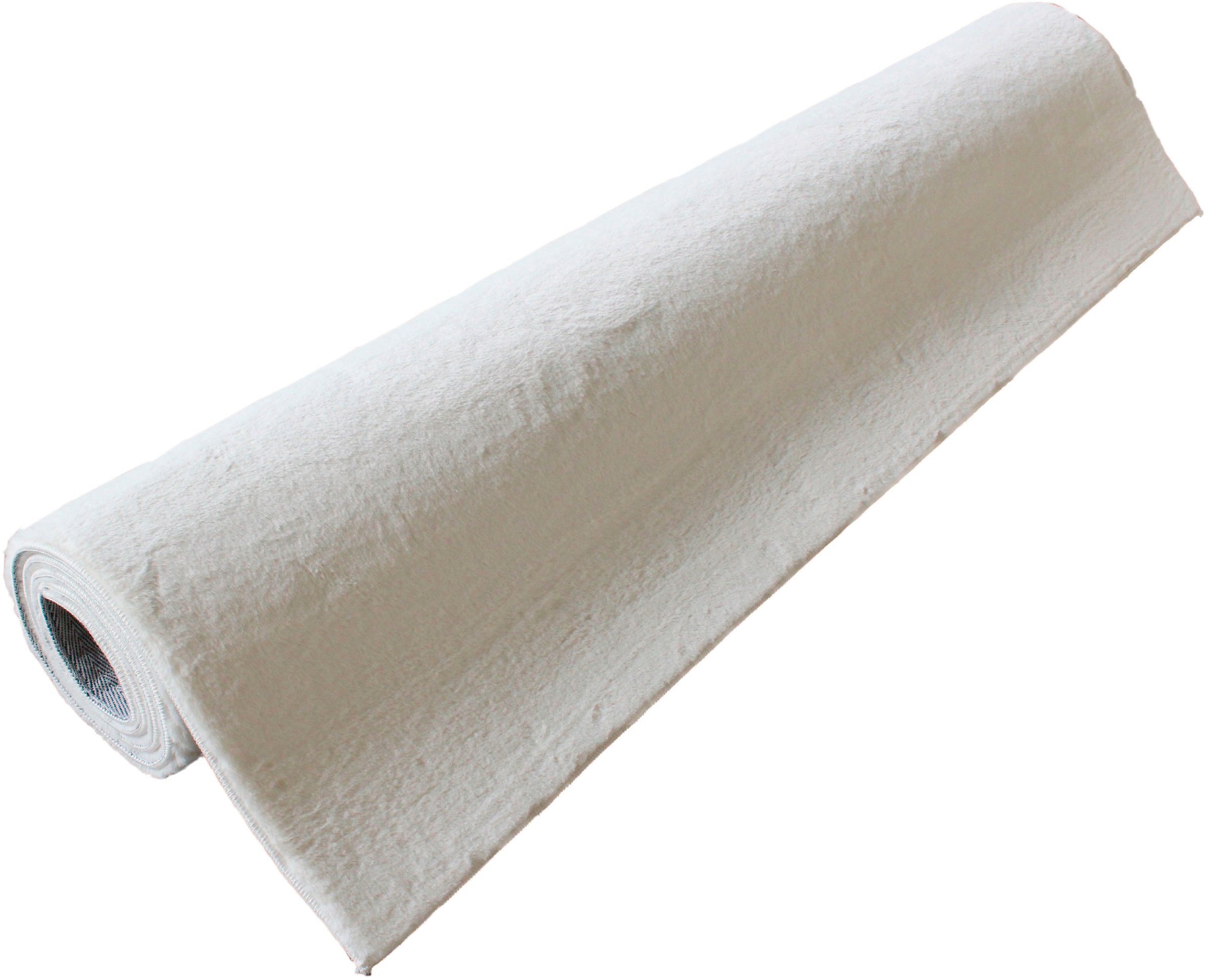 Leonique Fellteppich »Balu«, rund, 20 mm Höhe, Kunstfell in Kaninchenfell Haptik, fußbodenheizungsgeeignet, pflegeleicht, ideale Teppiche für Wohnzimmer, Schlafzimmer, Esszimmer, Arbeitszimmer