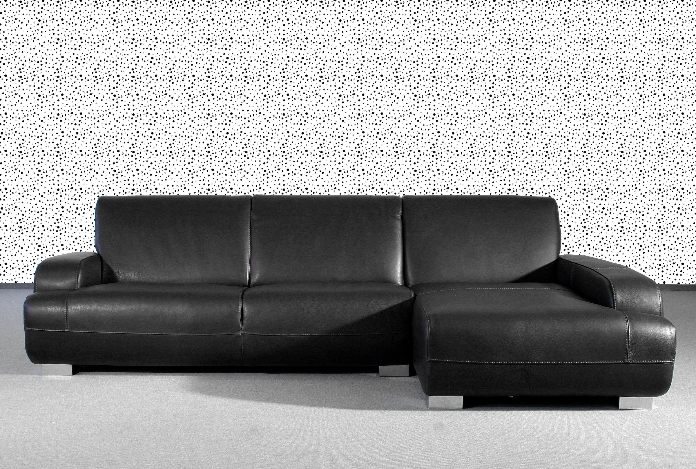 queence Vinyltapete »Essi«, bedruckt-Motiv-gemustert-3D-Optik-gepunktet, 90x250cm, selbstklebend, kinderleichte Anbringung, Sticker