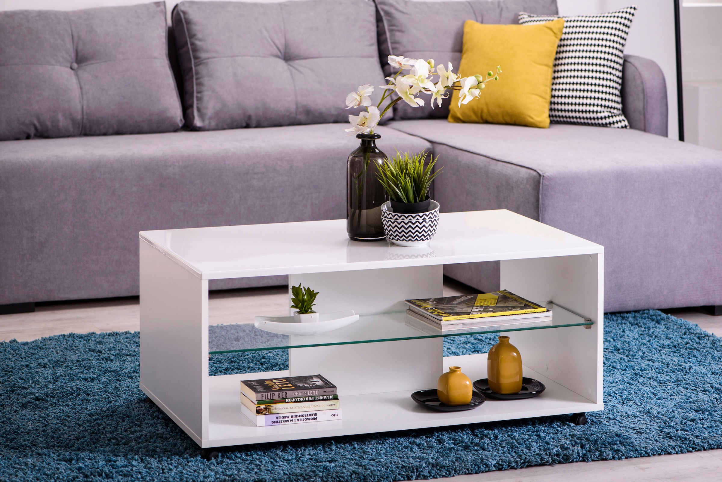 INOSIGN Couchtisch »Trentino«, Breite ca. 101 cm, mit Rollen