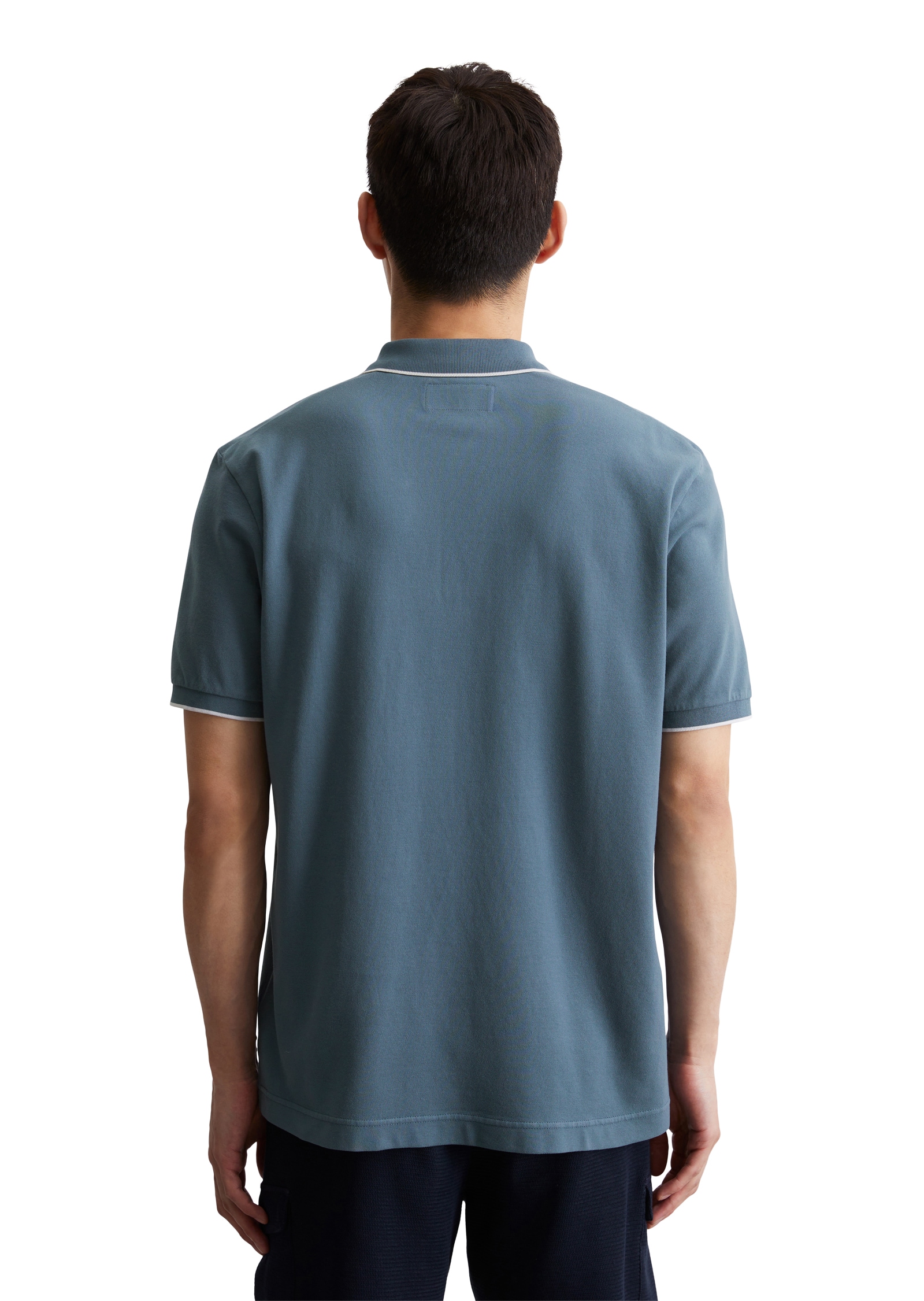 Marc O'Polo Poloshirt, aus Piqué, regular fit, kontrastfarbene Details
