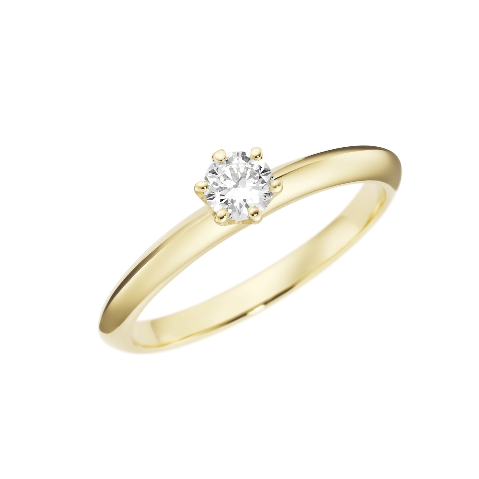 Diamantring »Ring mit Brillant in Krappenfassung, Gold 585«