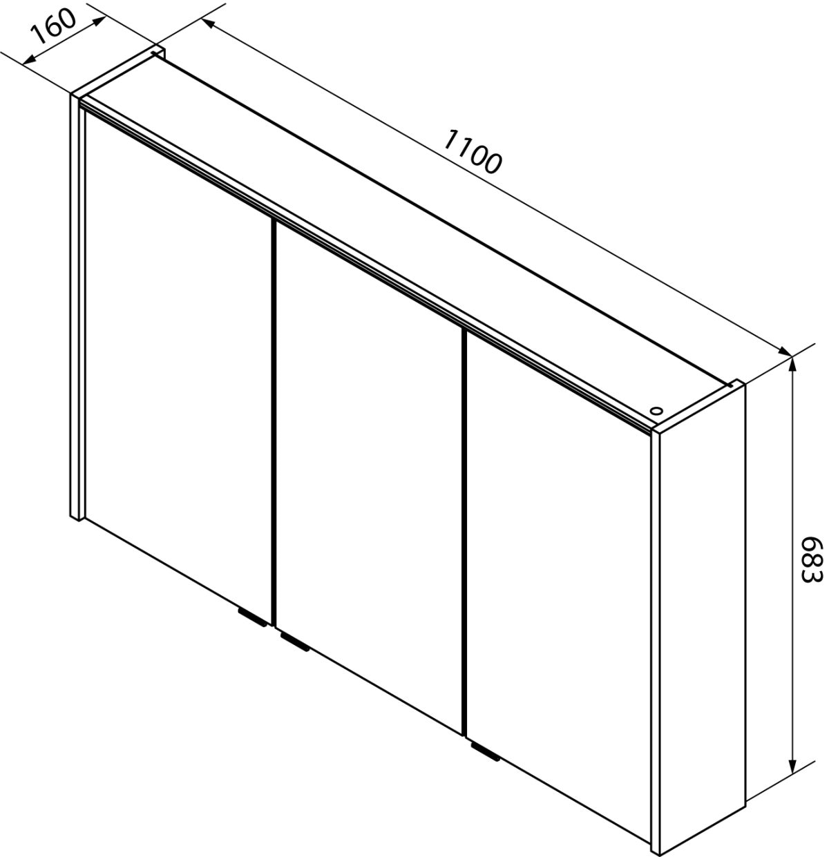 FACKELMANN Spiegelschrank