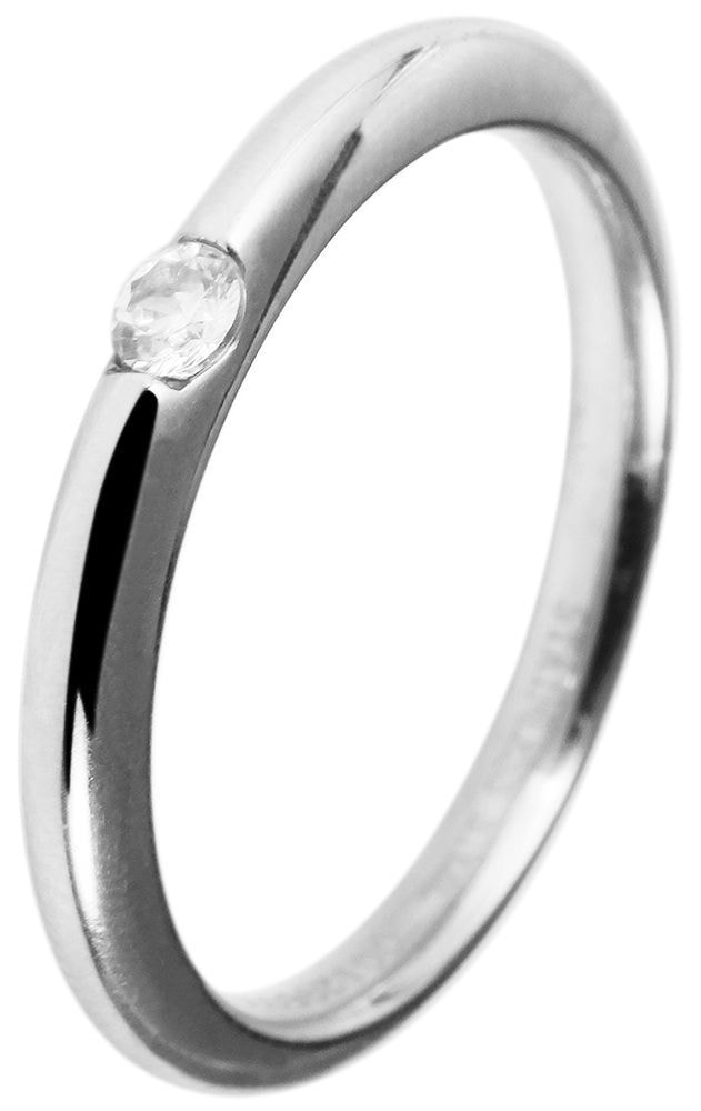 Adelia´s Fingerring »Damen Ring aus Edelstahl mit Strass Steinchen«
