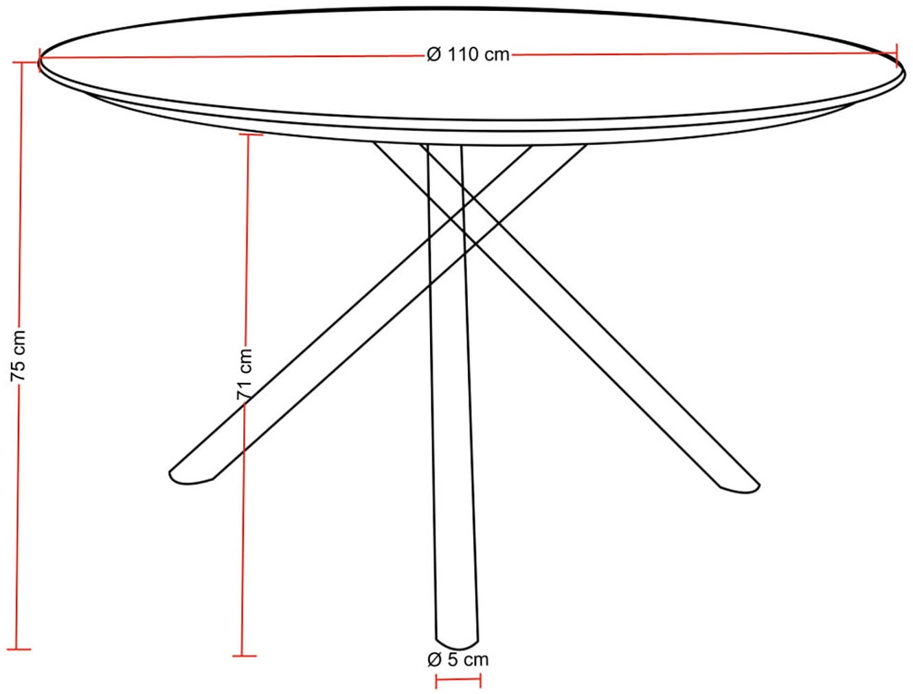 Destiny Garten-Essgruppe »COMO BARLETTA 4 Se + Tisch Ø110cm grau/anthrazit« Set,  Aluminium, Rope, HPL