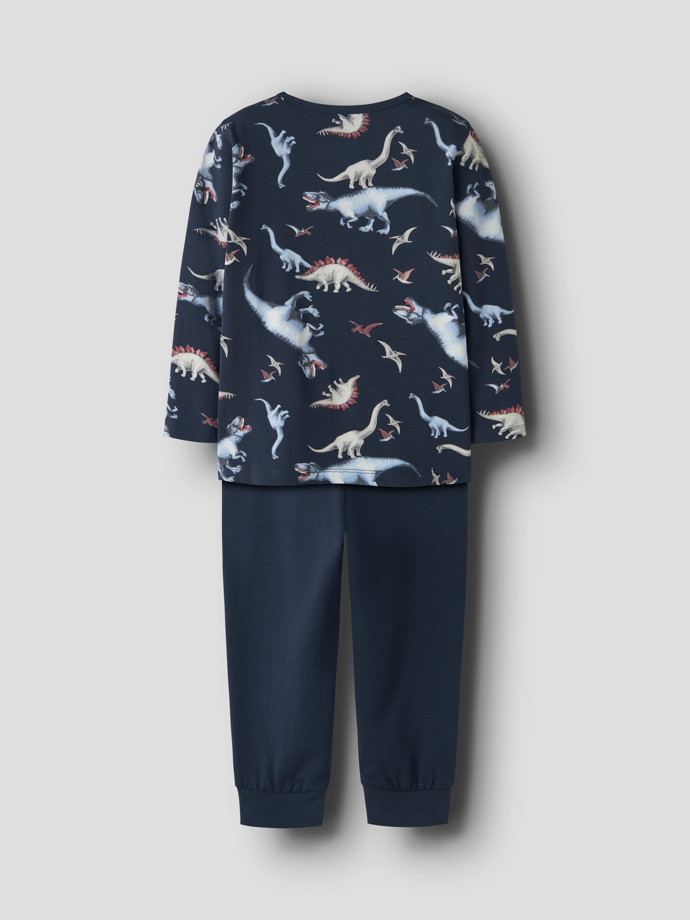 Name It Schlafanzug »NMMNIGHTSET NAVY DINO NOOS« Set, 2 Baumwollmischung, Oberteil mit Dino Druck