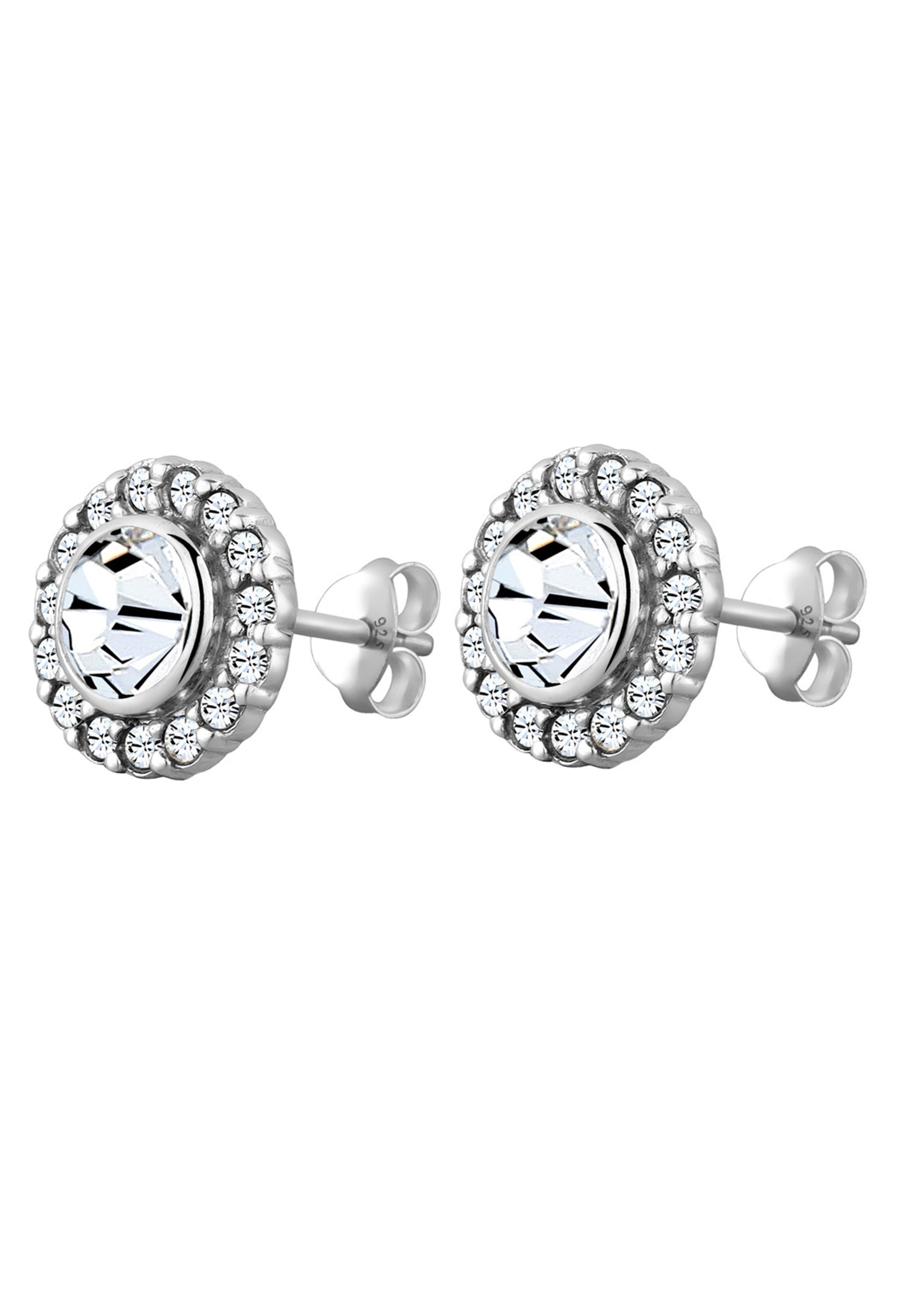 Elli Paar Ohrstecker »Ohrringe Glamour Kristalle 925 Silber«
