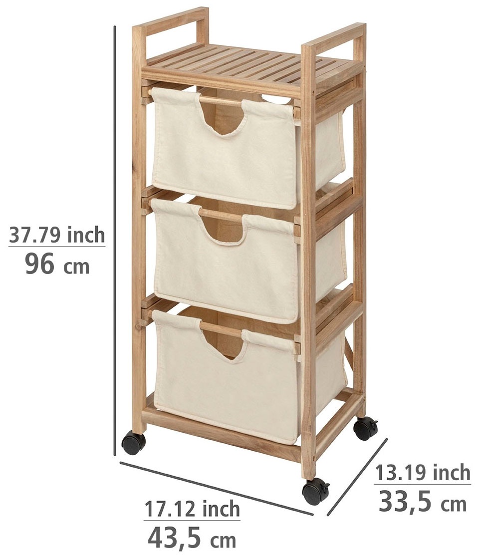 WENKO Regalwagen »Acina«, 3 Schubladen