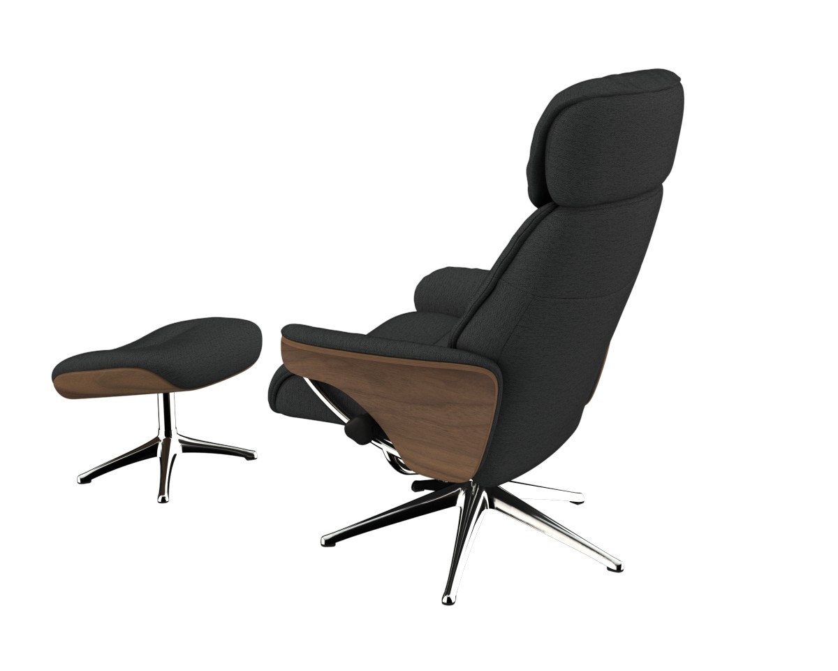 FLEXLUX Relaxsessel »Aarhus, Gepolsterter Funktionssessel, Skandinavisch design, Armlehnen«, Relaxfunktion & Kopf- Rückenverstellung