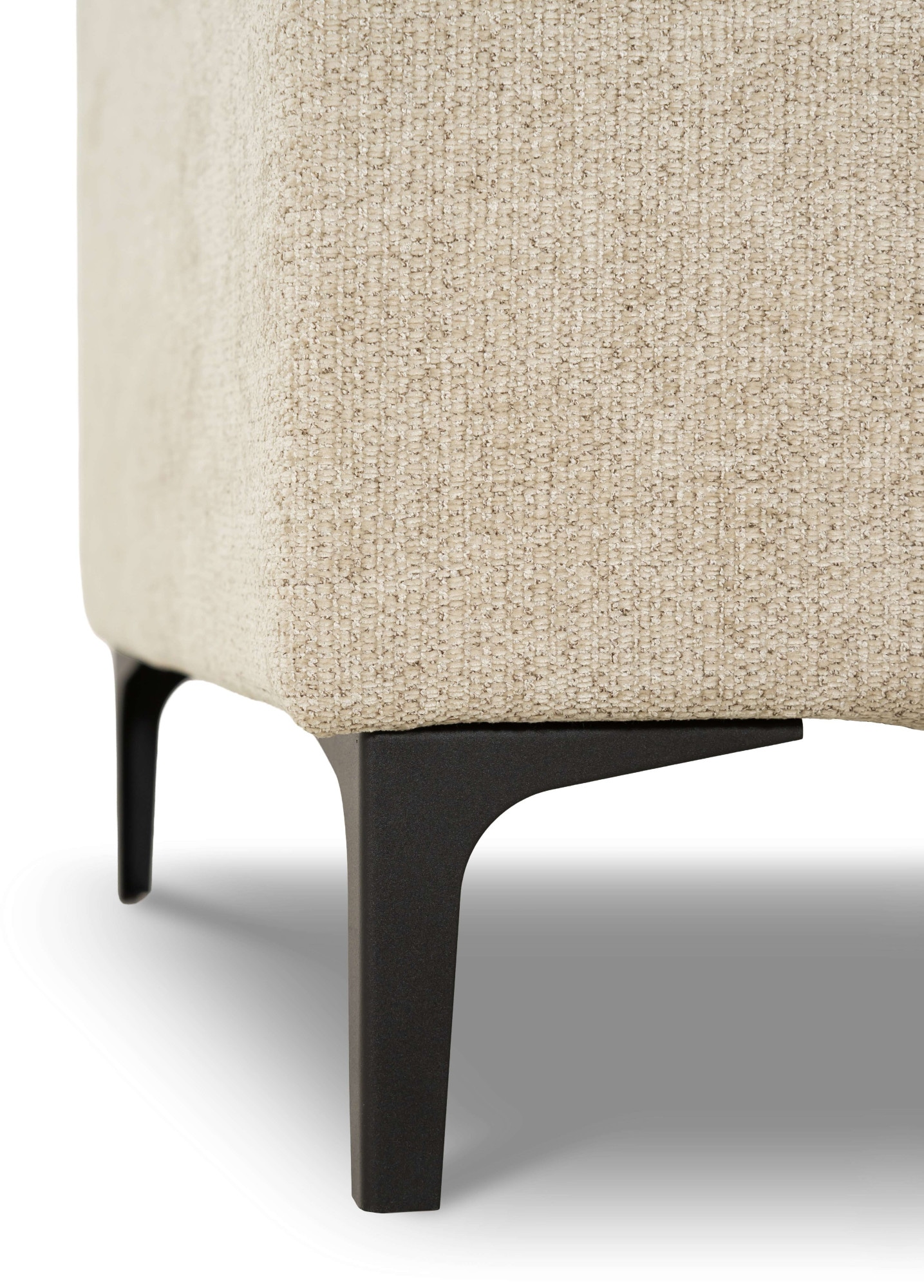 OTTO home 3-Sitzer »OLAND, B: 224 cm - Skandi-Design, Chenille-Bezug« Struktur, Flachgewebe, Luxus-Microfaser, Boucle