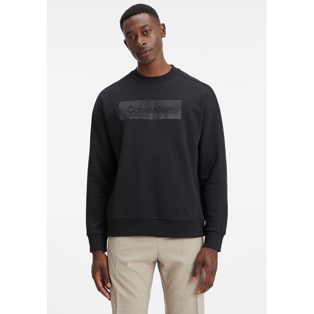 Calvin Klein Sweater »EMBROIDERED COMFORT SWEATSHIRT«, mit hochschließendem  Rundhalsausschnitt im OTTO Online Shop