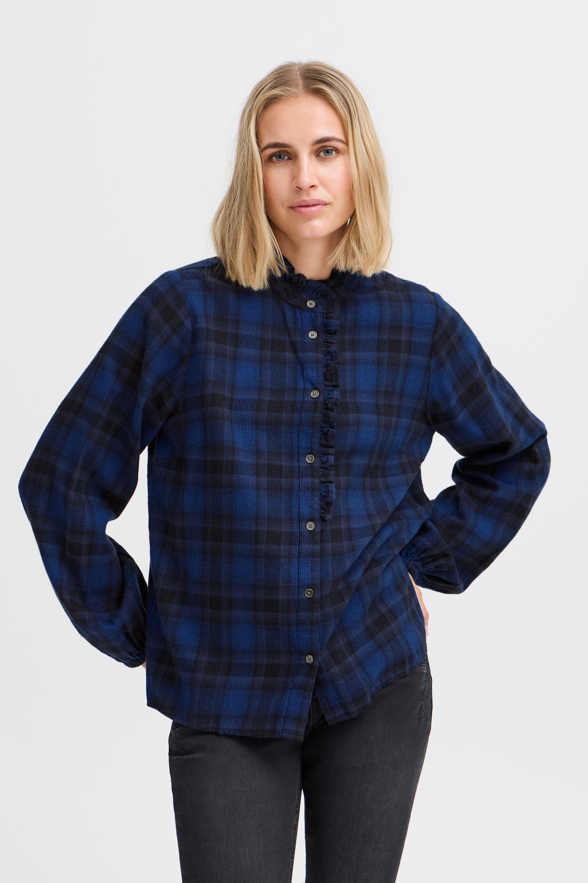 Pulz Jeans Tunika »Langarmhemd PZKATELYN Frill Shirt«