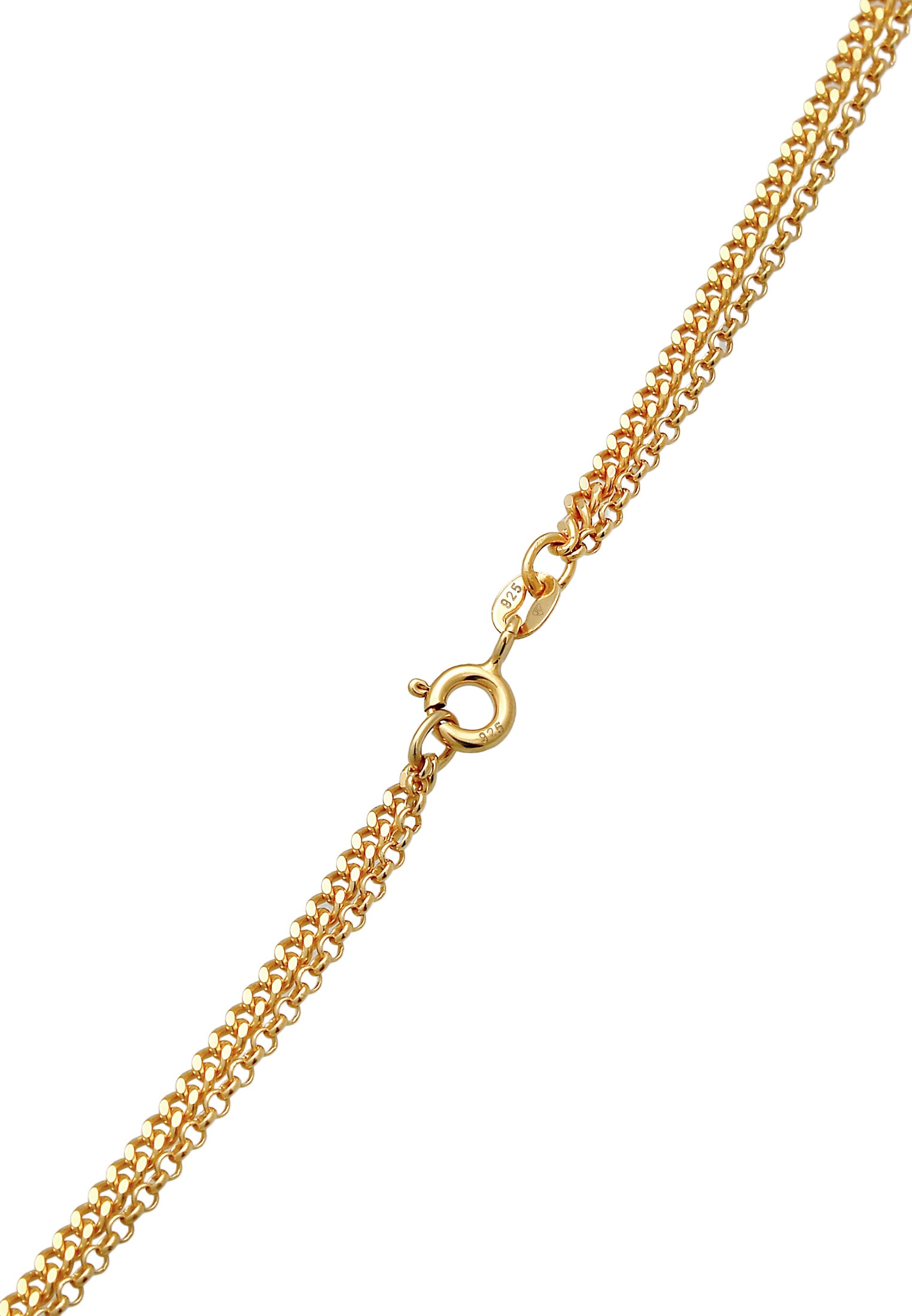 Elli Silberkette »Halskette Layer Label Plätte Geo 925 Silber«