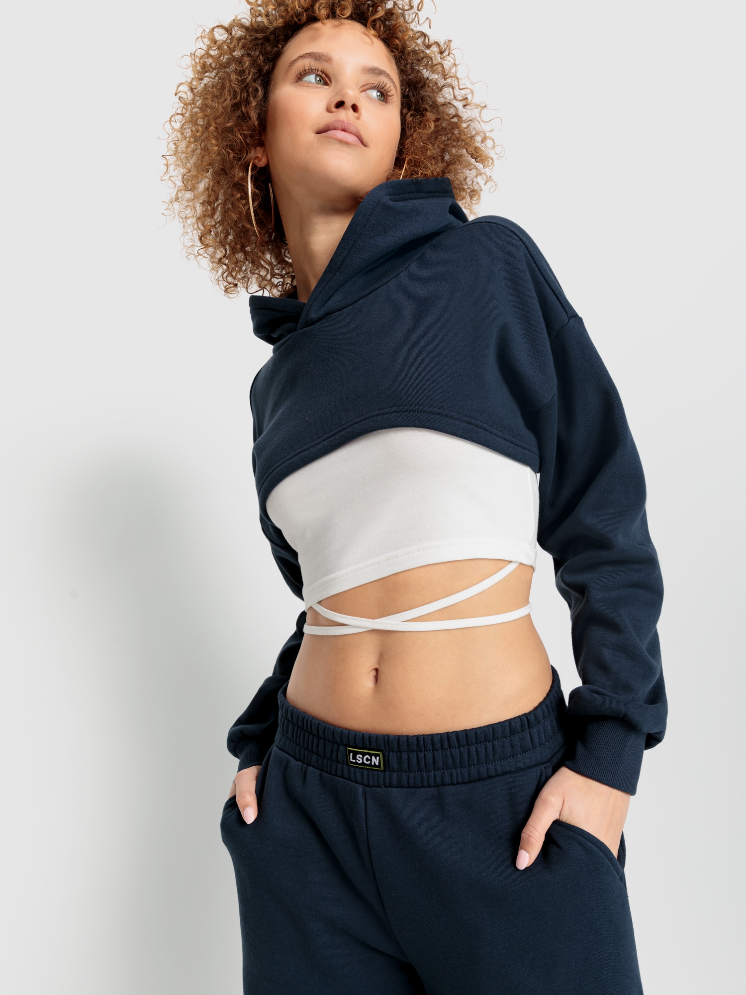 Hoodie »Cropped Hoodie mit passendem Top«