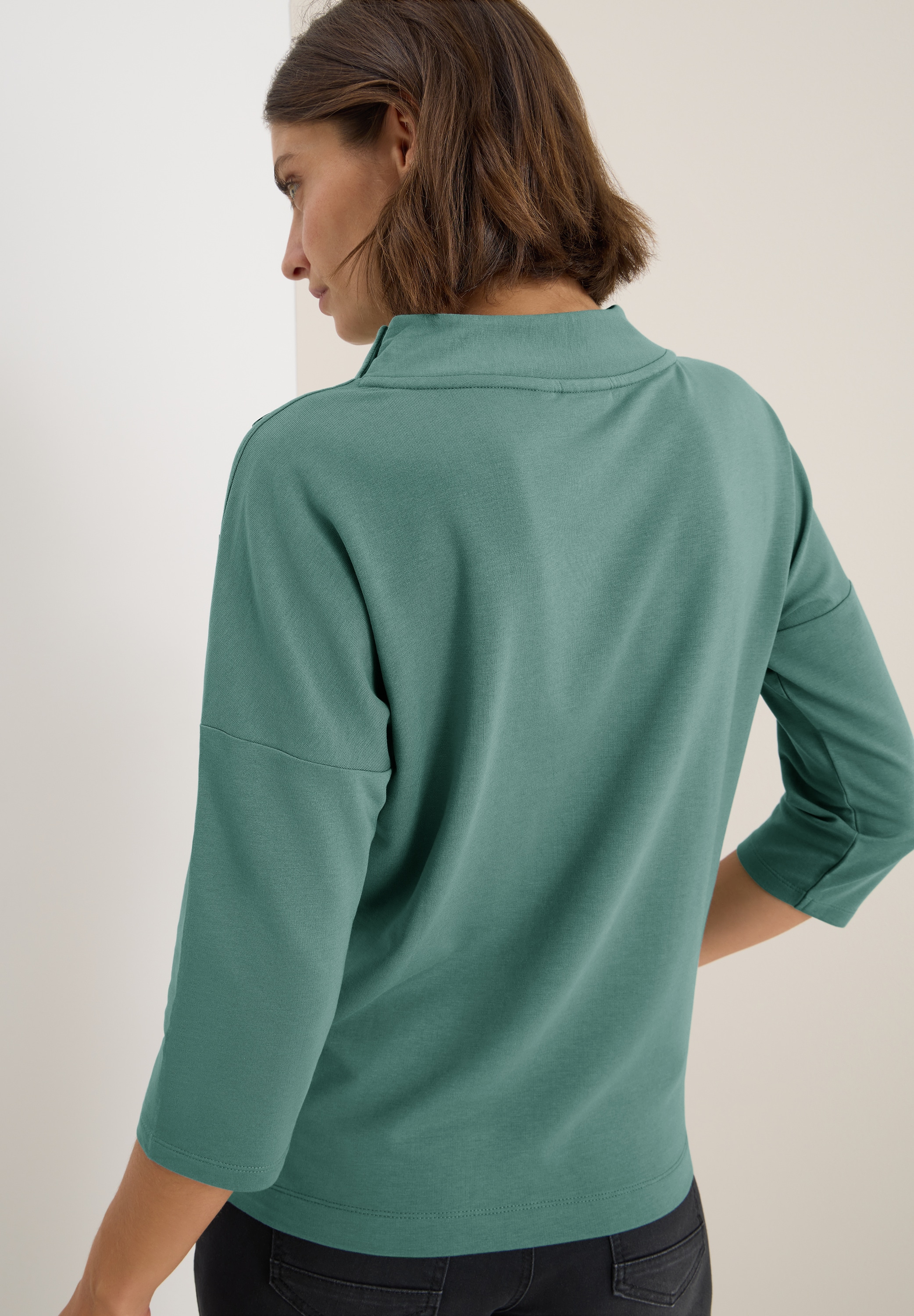Cecil 3/4-Arm-Shirt, mit Knopfdetail