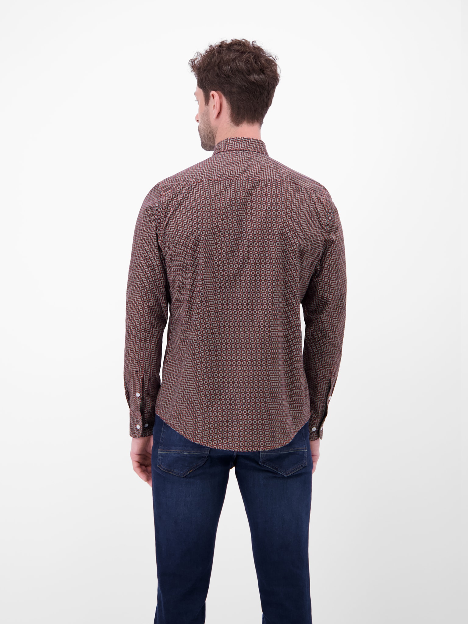 LERROS Langarmhemd mit Minimal-Print