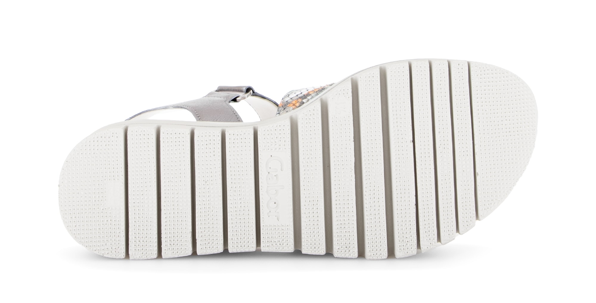 Gabor Keilsandalette  Plateau, Riemchensandale, Sommerschuh mit Kontrastbesatz