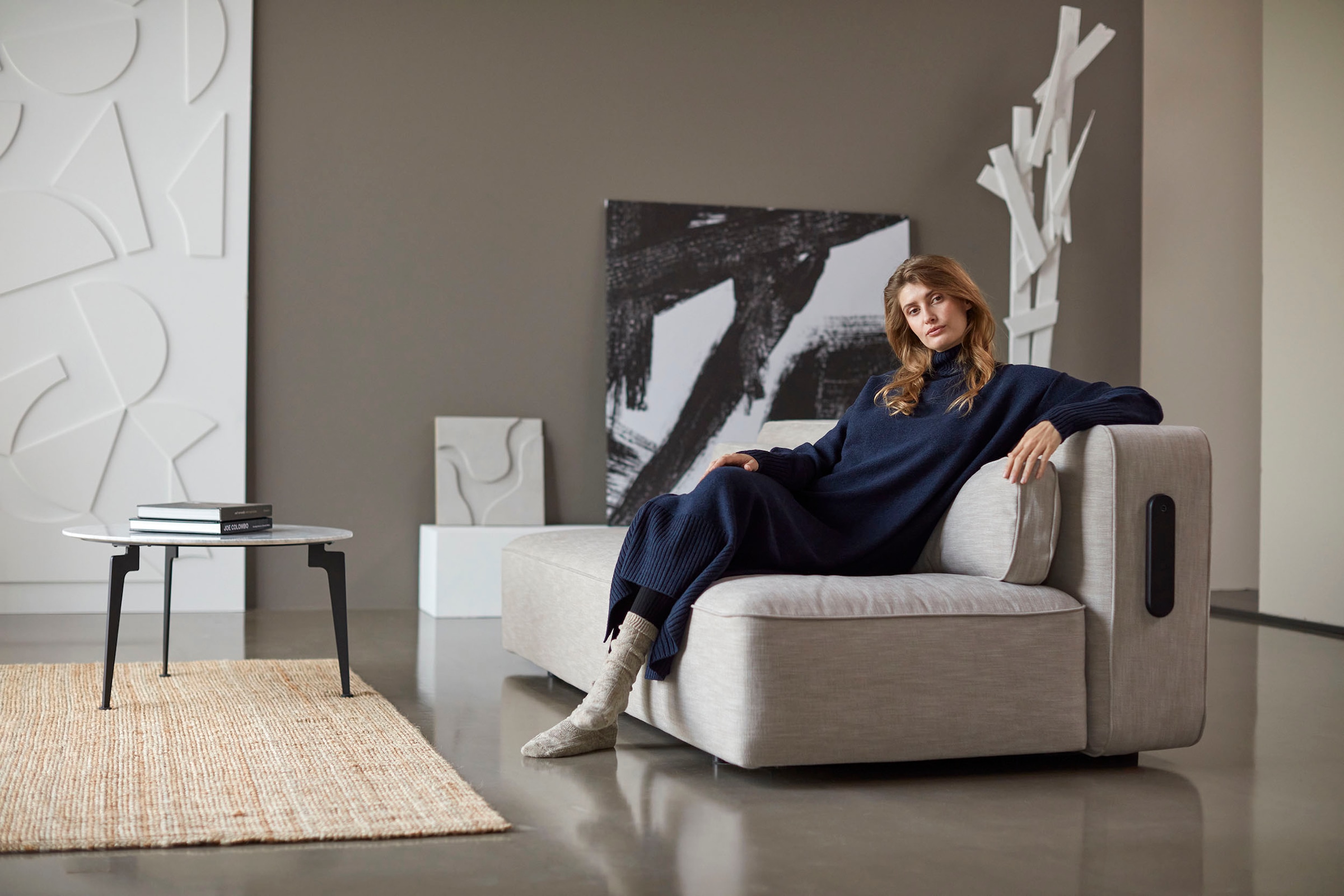 INNOVATION LIVING ™ Schlafsofa »YONATA Sofa im aktuellen Design, hoher Komfort, elegant und hochwertig«, komfortable Taschenfederkernpolsterung, Breite Liegefläche 149 cm
