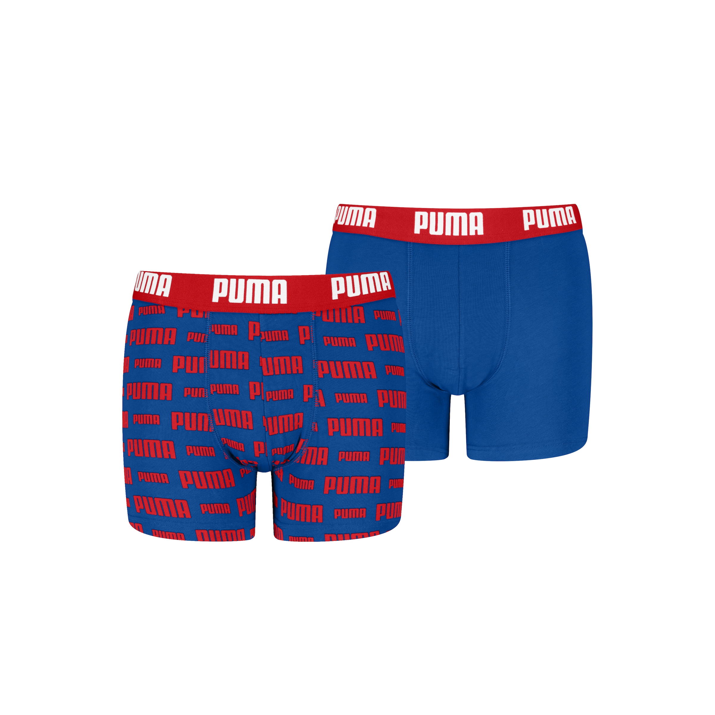 PUMA Boxershorts »PUMA BOYS EVERYDAY LOGO PRINT BOXERS 2P« Packung, 2er Pack,  mit breitem Logobund