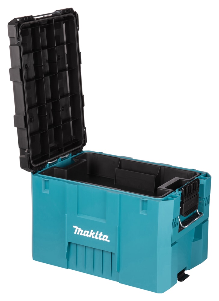 Makita Werkzeugbox »MAKTRAK Erweiterung  XL »P-91023« max. 45 kg, 58,49L« Effizientes Be- und Entladen mit dem MAKTRAK Koffer Sortiment