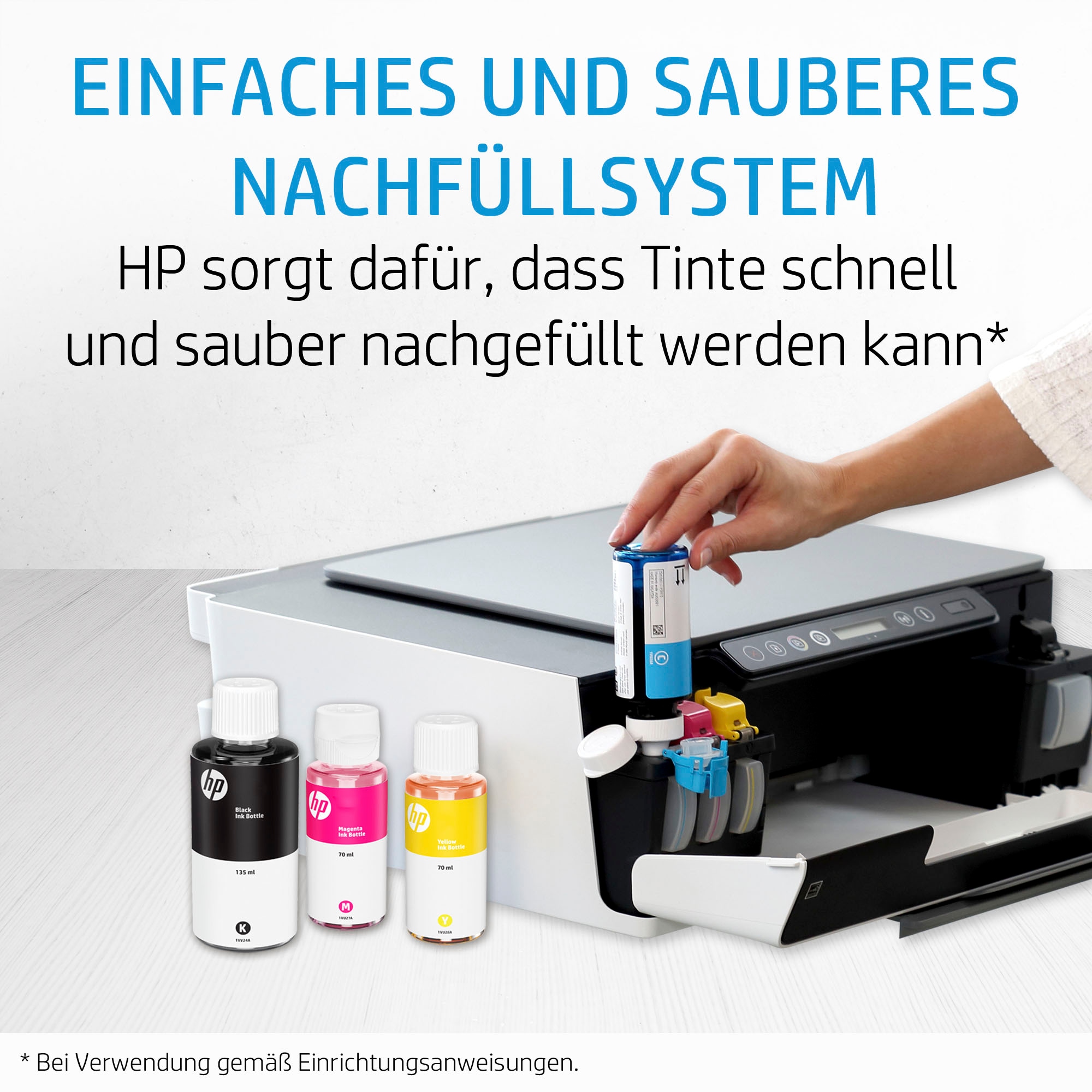 HP Nachfülltinte »32XL Schwarz Original Tintenflasche, 135 ml«, für HP, (1 St.)