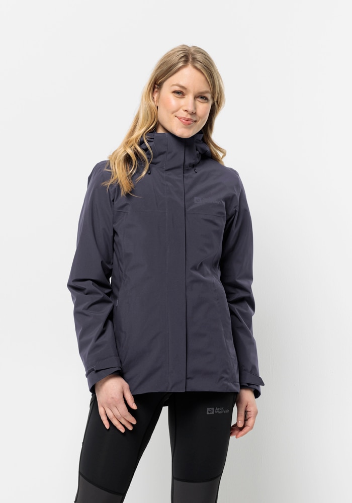 Jack Wolfskin 3-in-1-Funktionsjacke »LUNTAL 3IN1 JKT W«, mit Kapuze