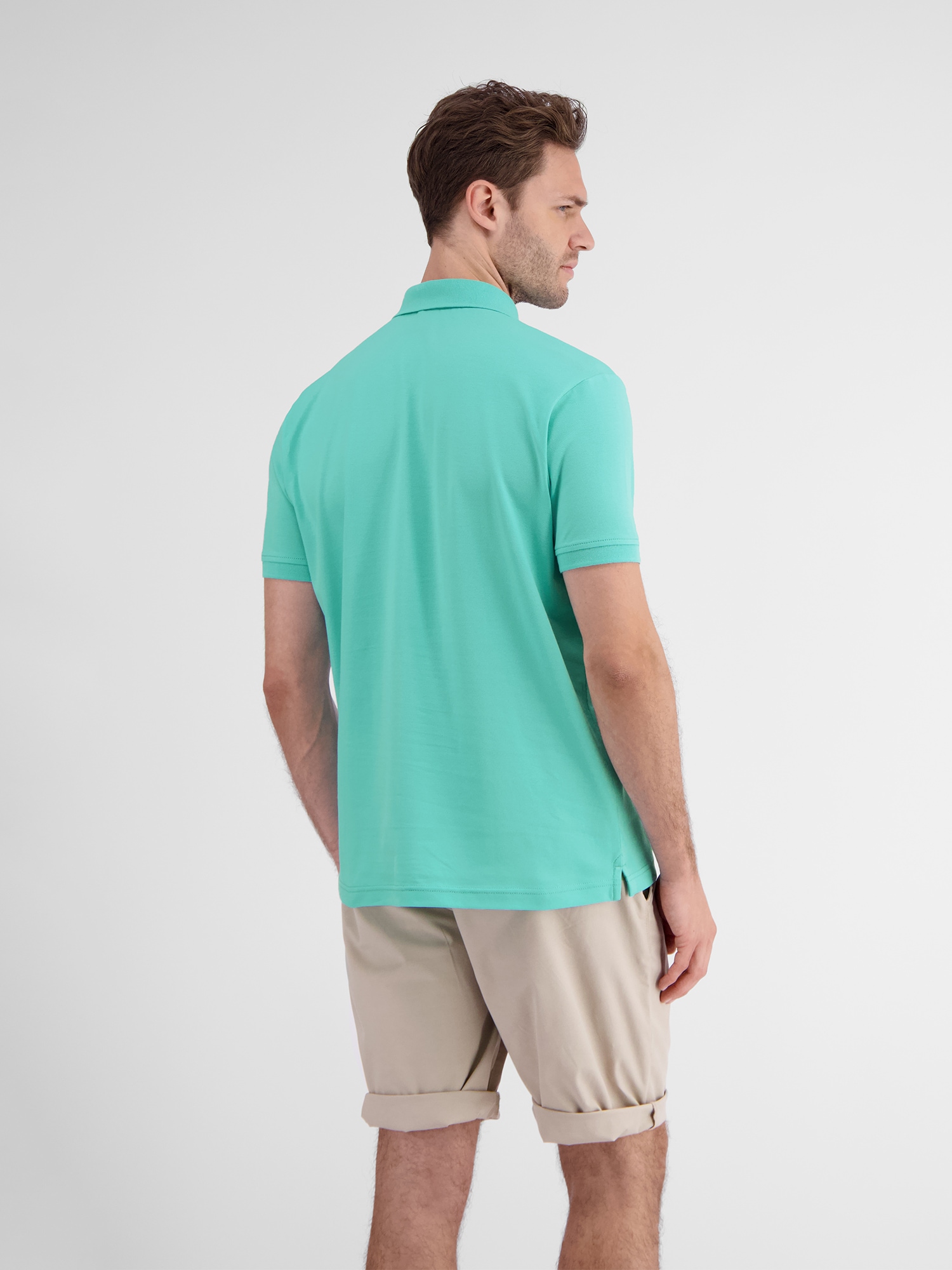 LERROS Poloshirt »LERROS Herren Poloshirt mit Stretchanteil, unifarben«