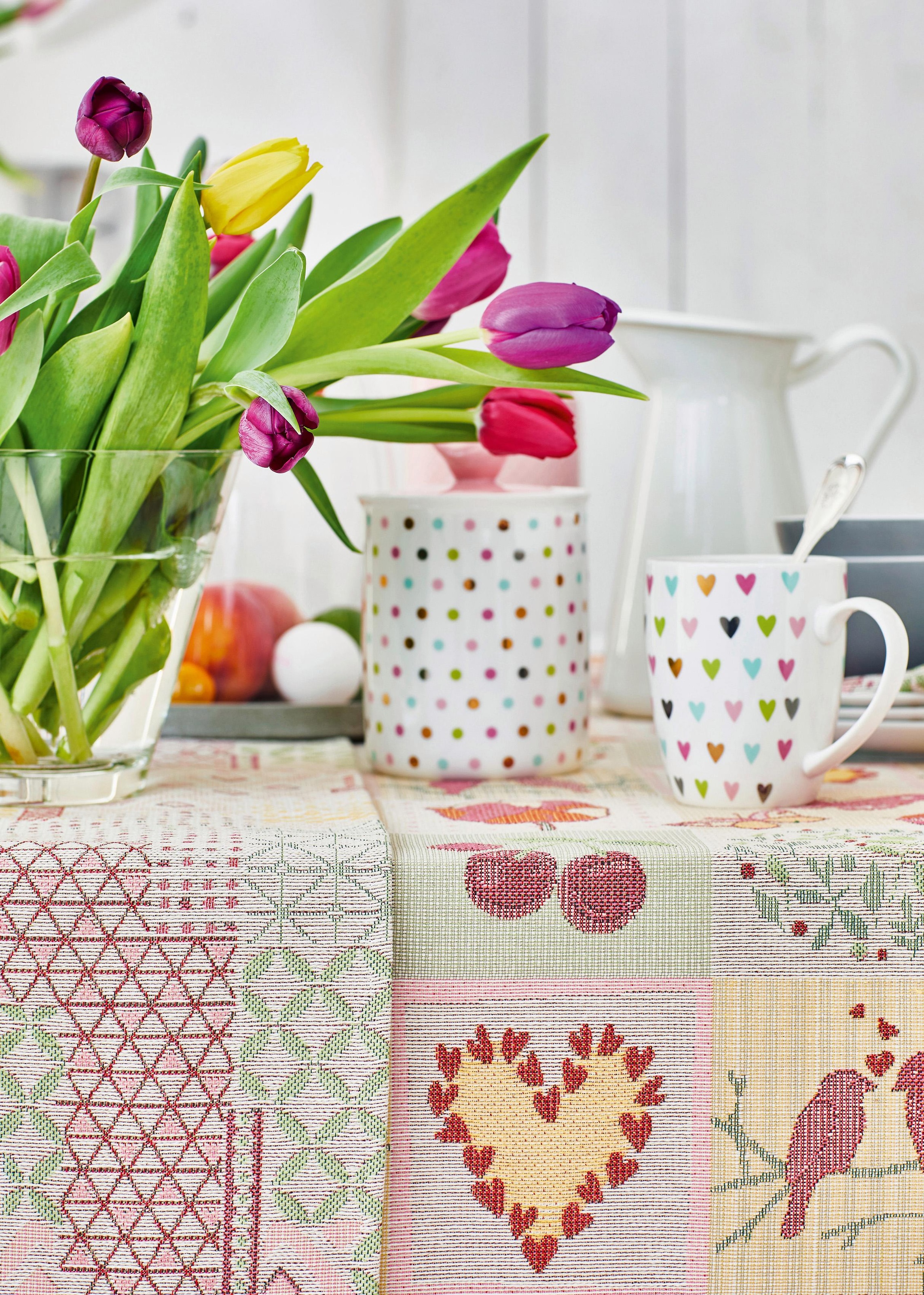 APELT Mitteldecke »5315 HAPPY EASTER, Gobelin, Osterdeko, Ostern«