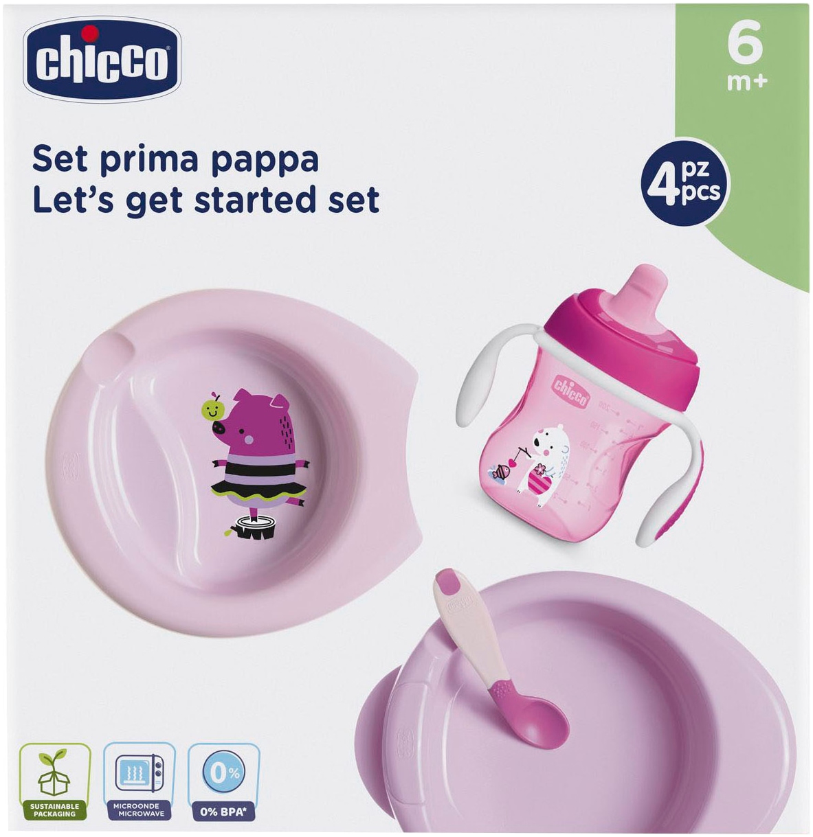 Chicco Kindergeschirr-Set »Geschenkset«, (Set, 4 tlg.)