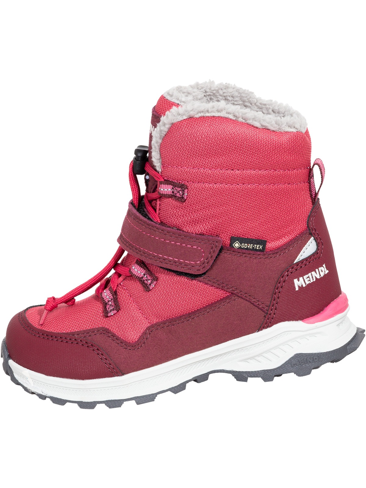 Meindl Outdoorwinterstiefel »Meindl Snowstorm Junior GTX brombeer/bordeaux«  Herausnehmbares Best-Fit-Fußbett für optimale Passform bei Kinderfüßen