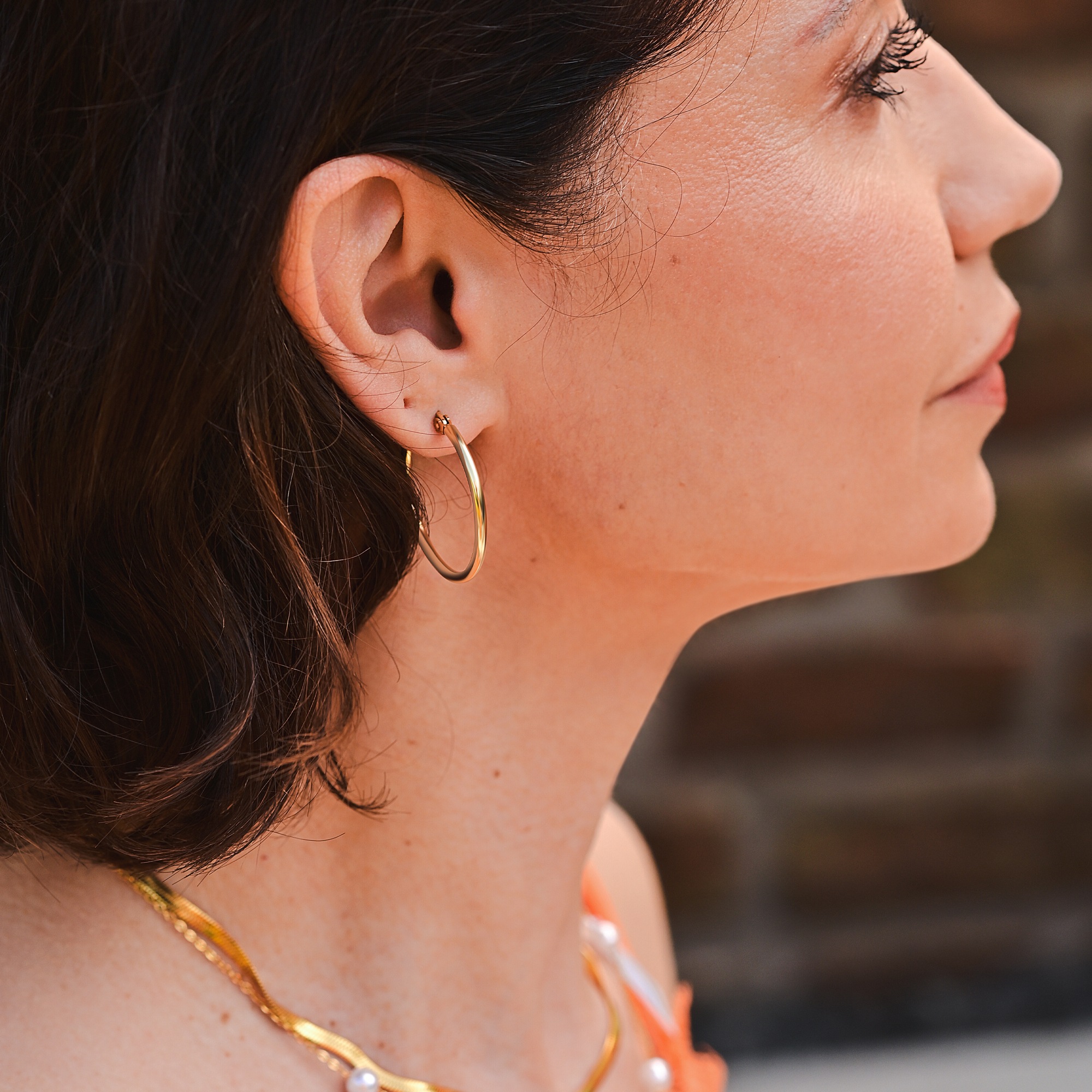 Adelia´s Paar Creolen »Damen Ohrringe ¿ Creole aus Edelstahl«