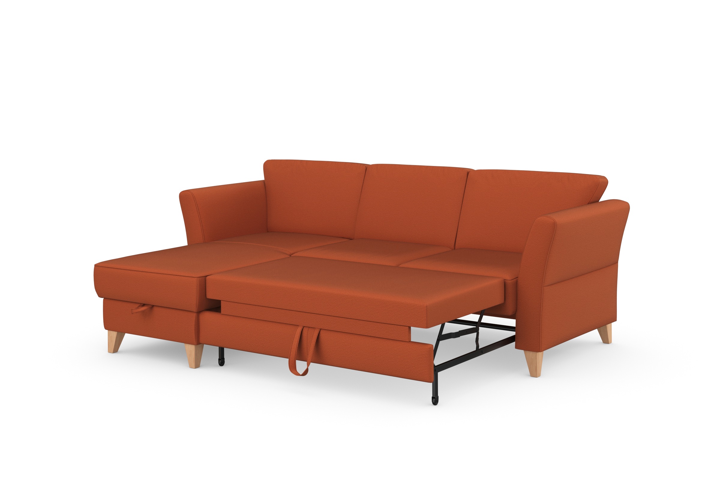 sit&more Ecksofa »Visby L-Form«, Wahlweise mit Bettfunktion und Bettkasten, frei im Raum stellbar