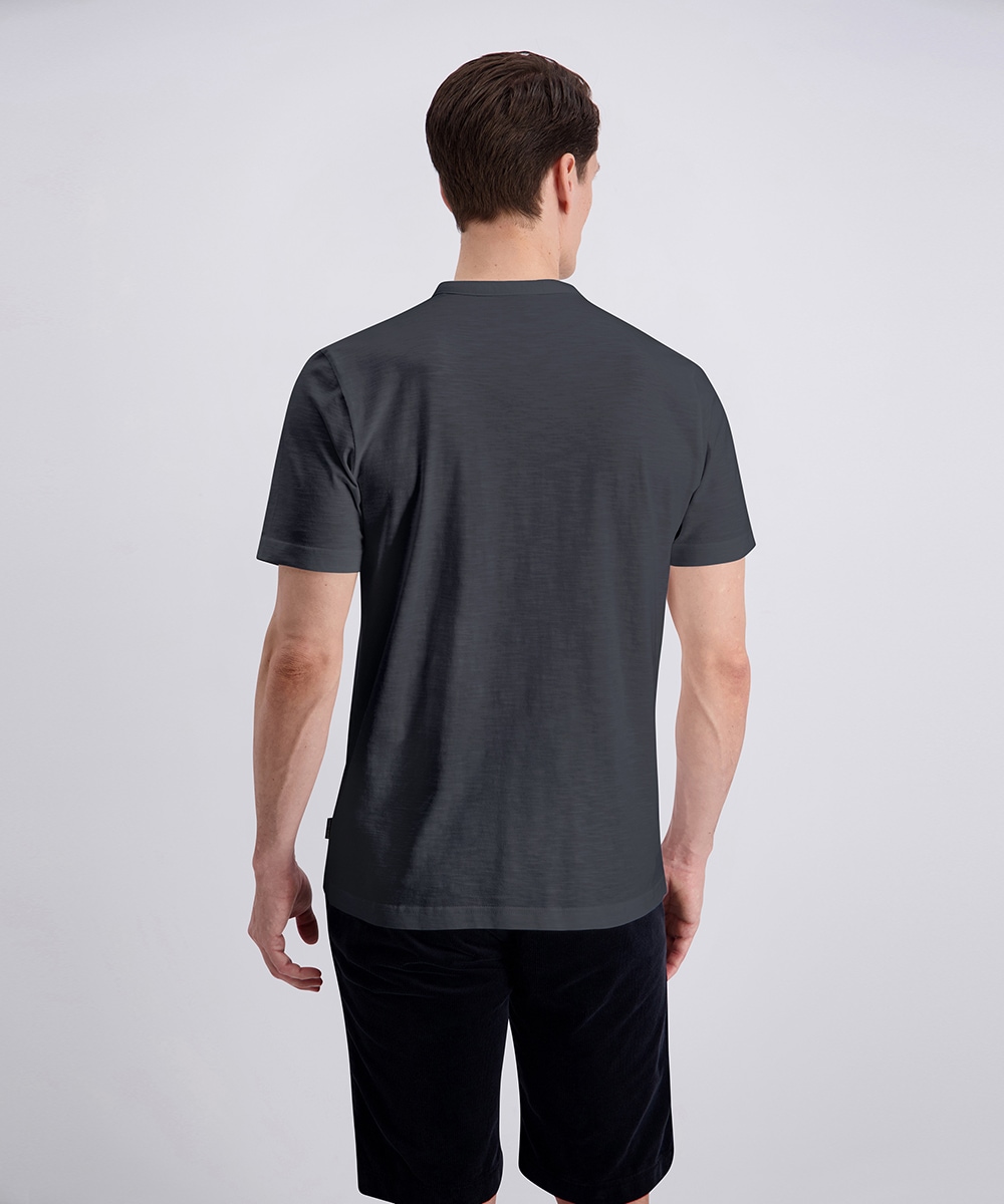Pierre Cardin Henleyshirt »Henley uni slub yarn« mit Knopfleiste, bequeme Passform